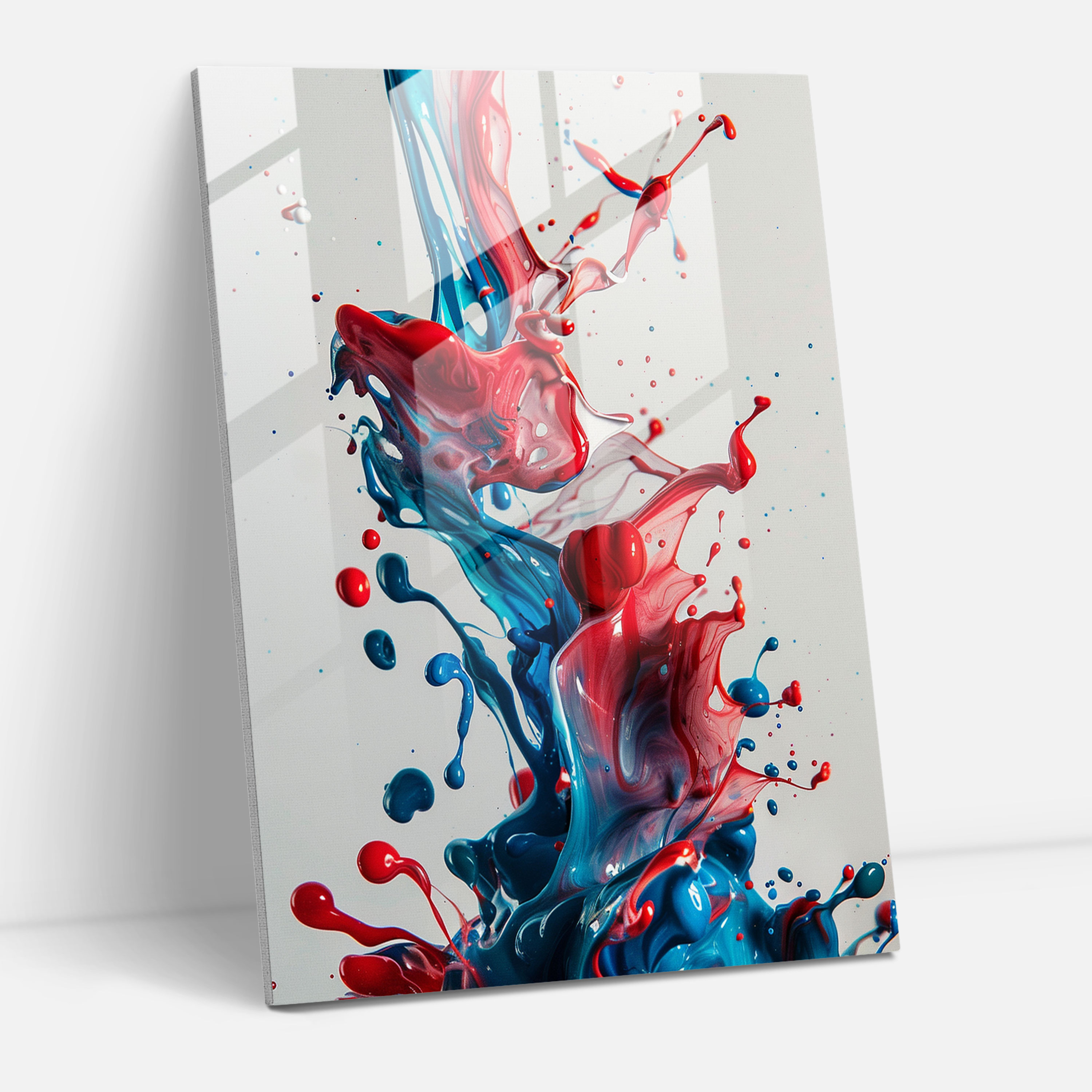 Action Painting Glass Print - Action Painting, Glass Print, Home Decoration, Action Painting