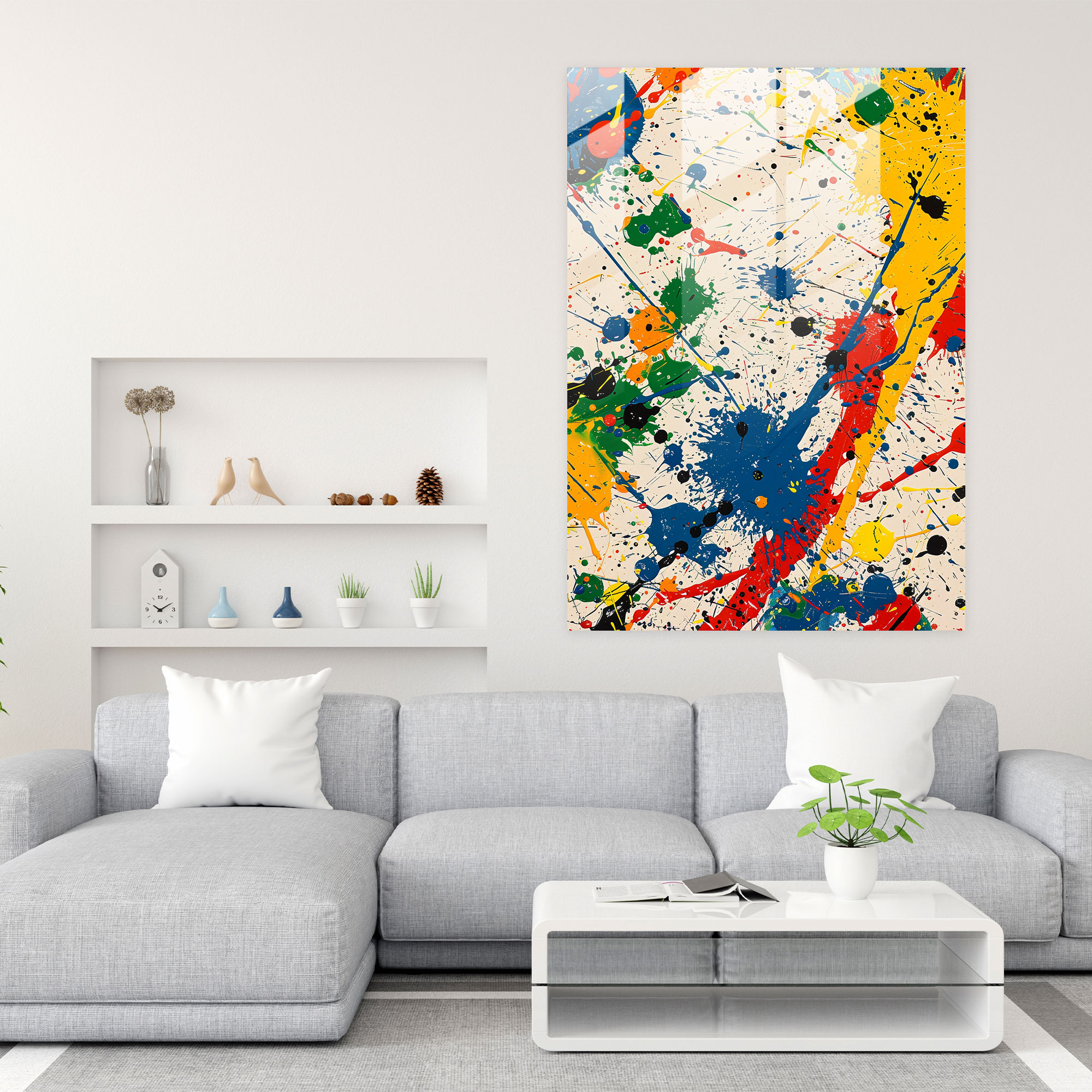 Splattered Action Painting Home Decoration - Action Painting, Action Painting, Home Decoration, Abstract Expressionism