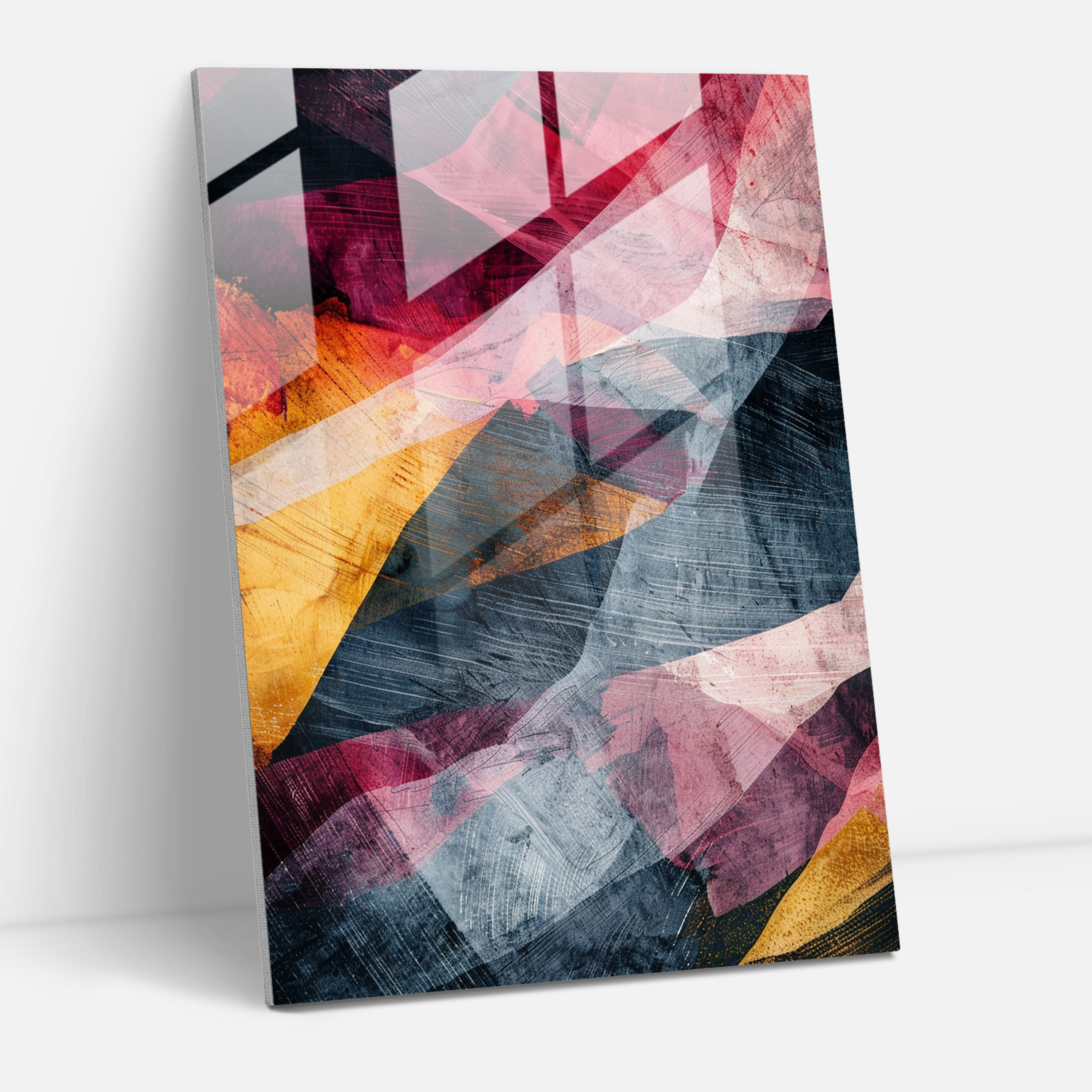 Action Painting Glass Wall Art - Action Painting, Glass Art, Wall Decoration, Glass Wall Art