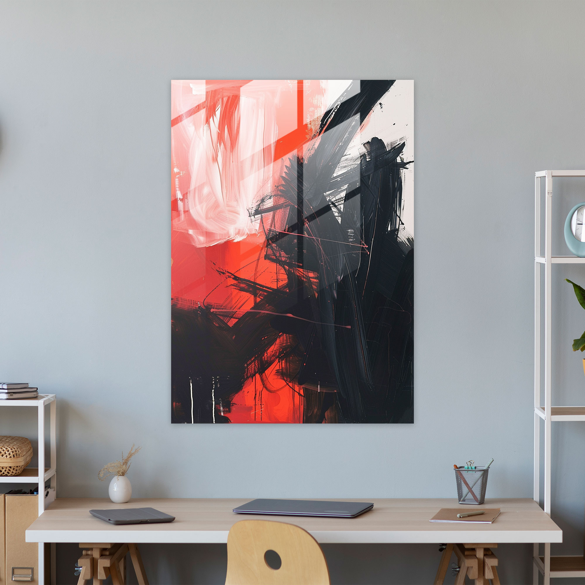 Urgent Action Painting Glass Art - Action Painting, Glass Art, Action Painting, Wall Decoration