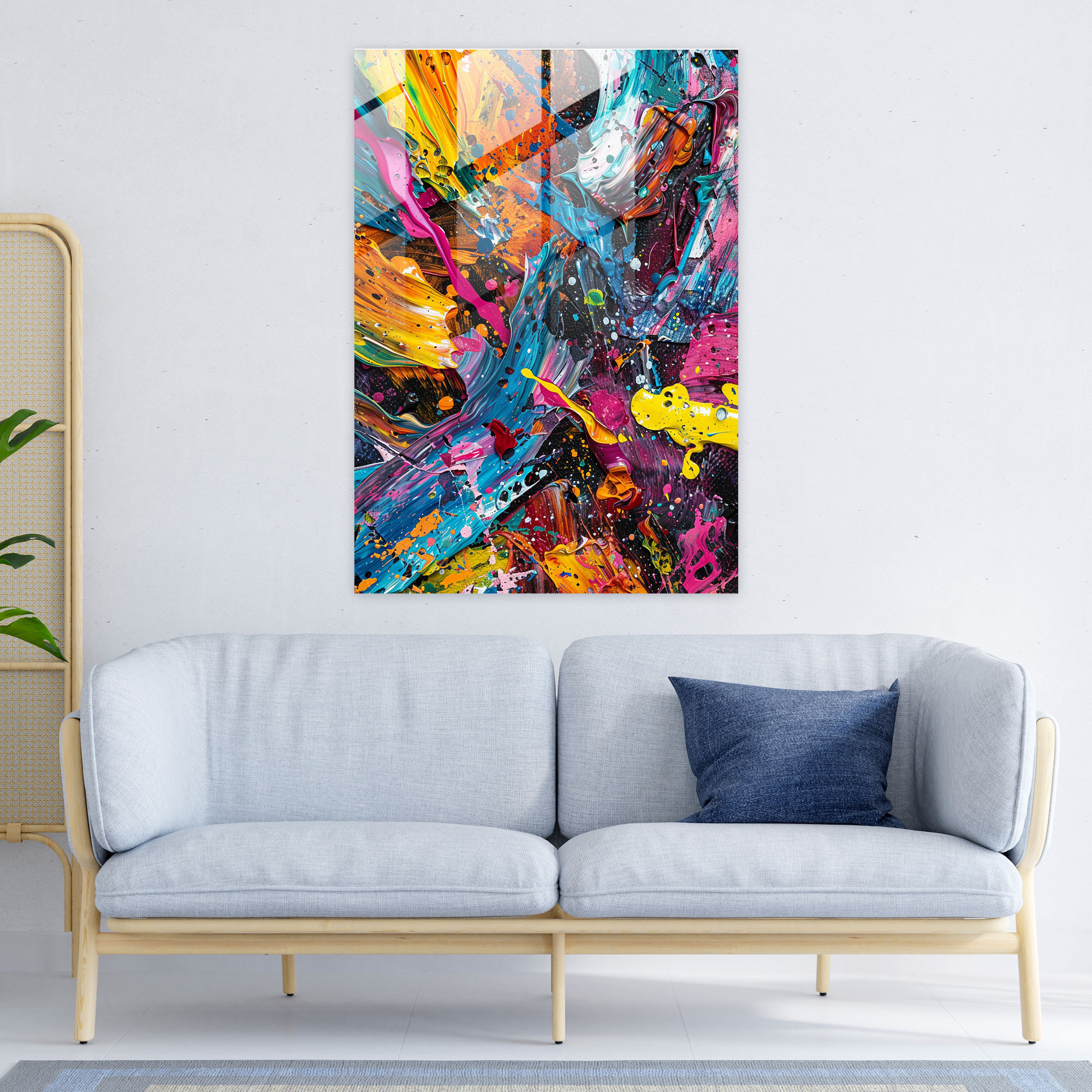 Action Painting Home Decoration - Action Painting, Action Painting, Modern Art, Home Decoration