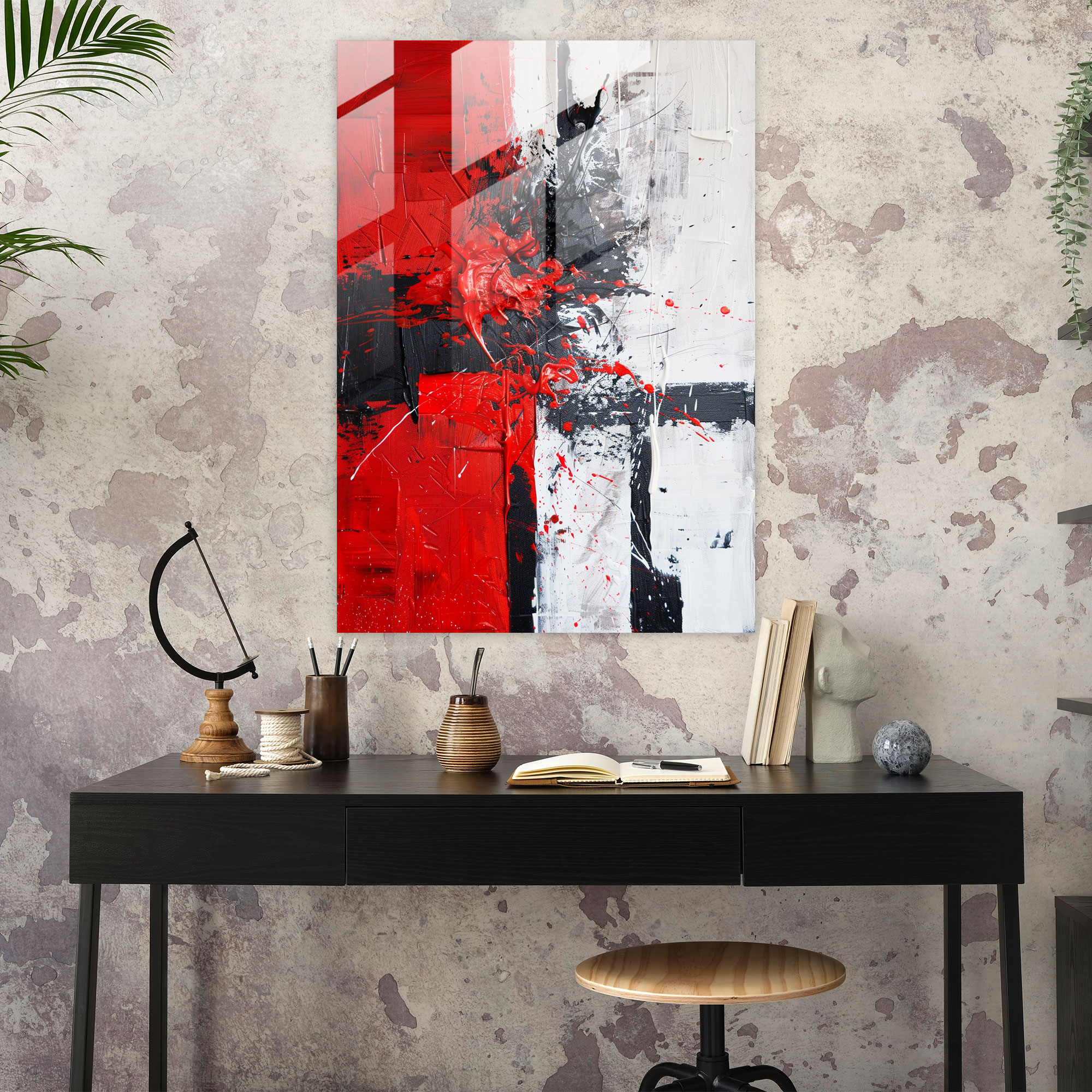 Action Painting Wall Decoration - Splashes And Textures - Action Painting, Action Painting, Modern Art, Wall Decoration