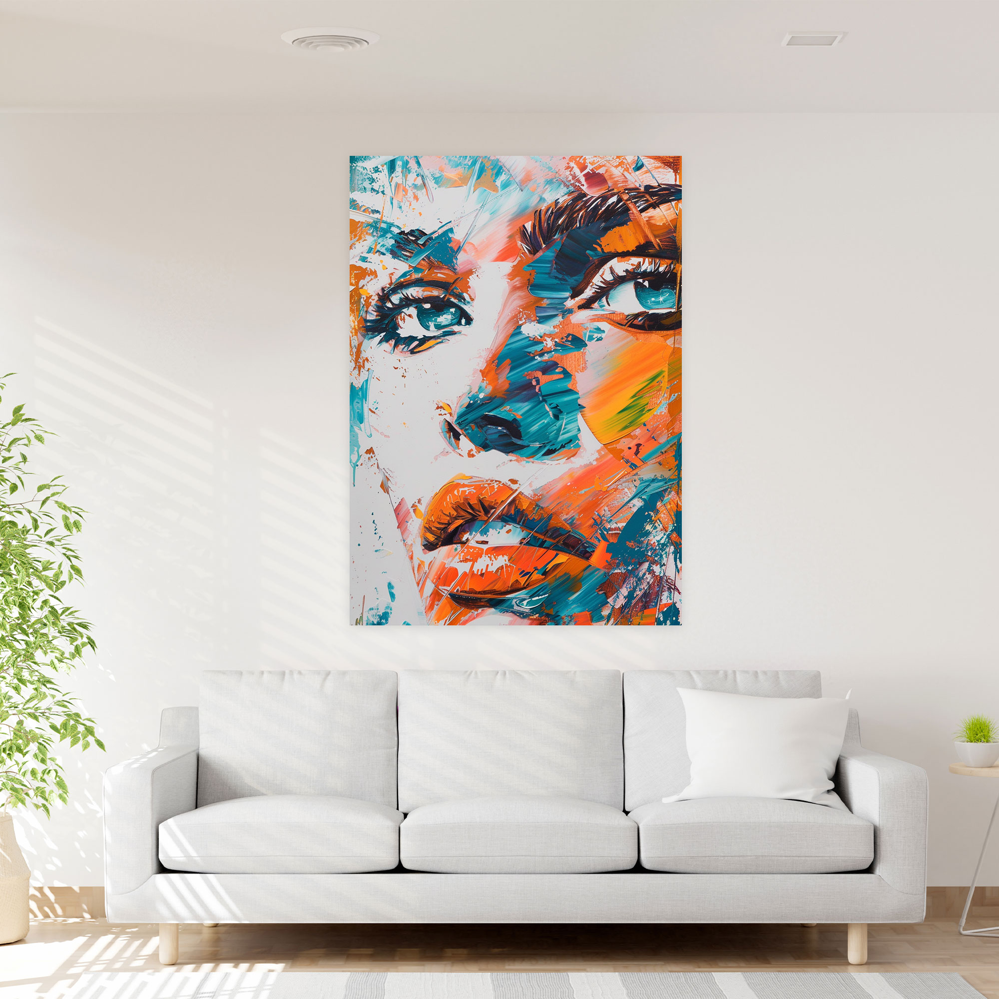 Cubaction Paintingism Dynamic Brush Strokes Wall Art - Action Painting, Dynamic Brush Strokes, Wall Art, Home Decoration