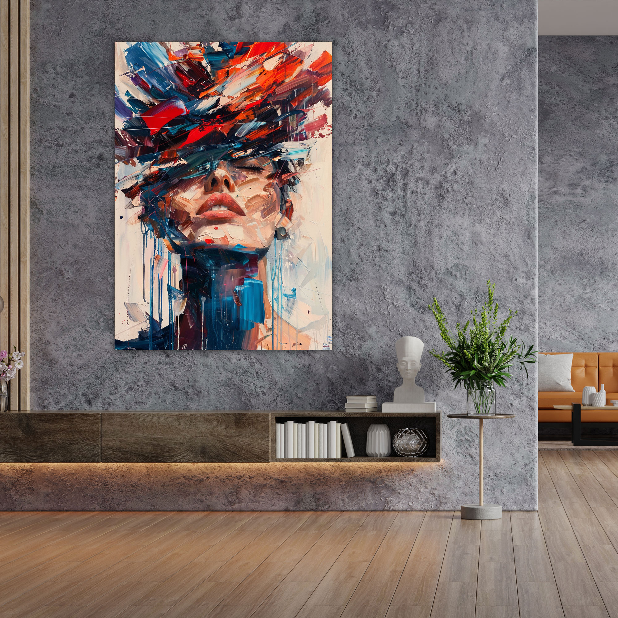 Cubaction Paintingism Wall Art - Action Painting, Home Decoration, Canvas Wall Art, Canvas Print