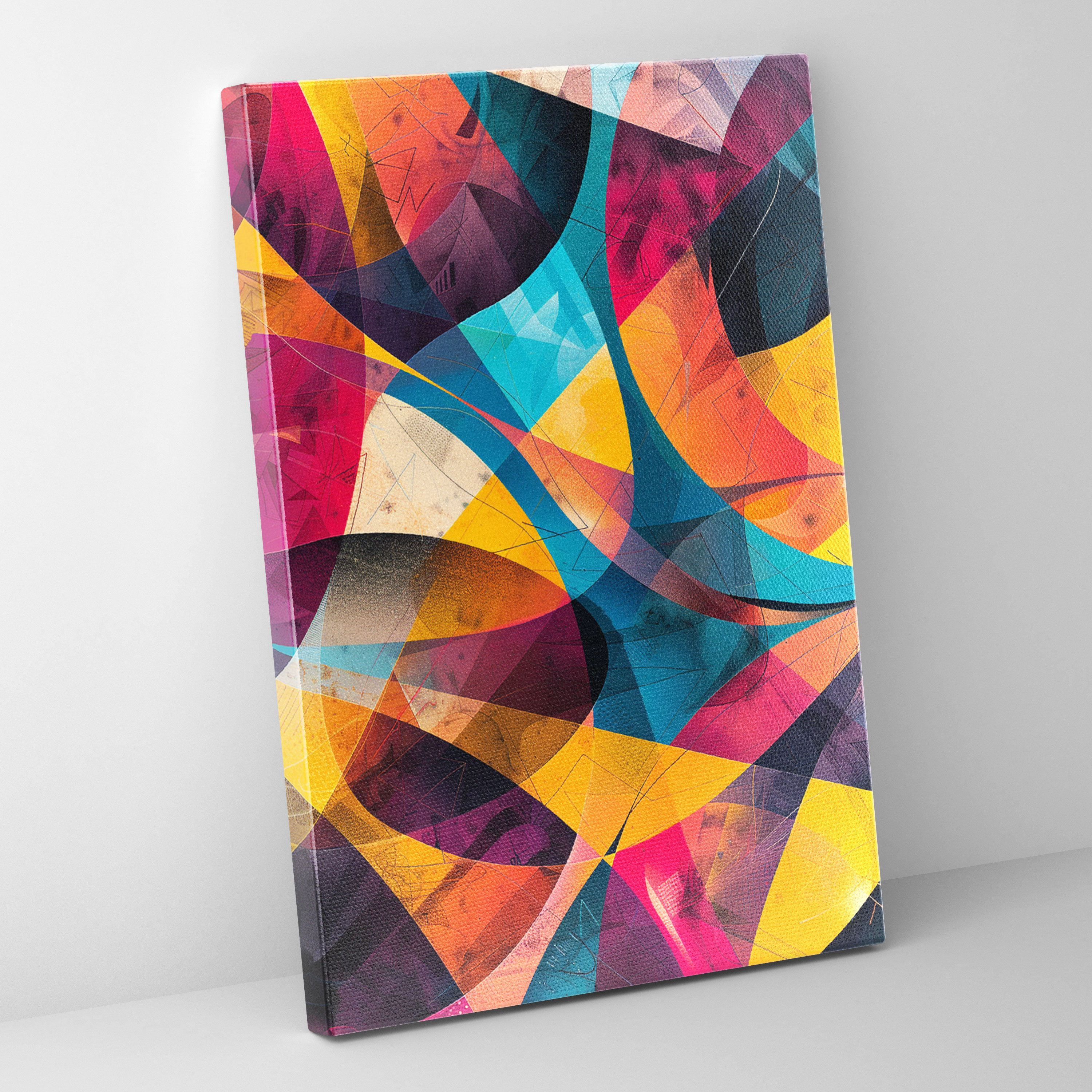 Cubaction Paintingism Wall Decoration - Action Painting, Canvas Wall Art, Wall Decoration, Wall Art