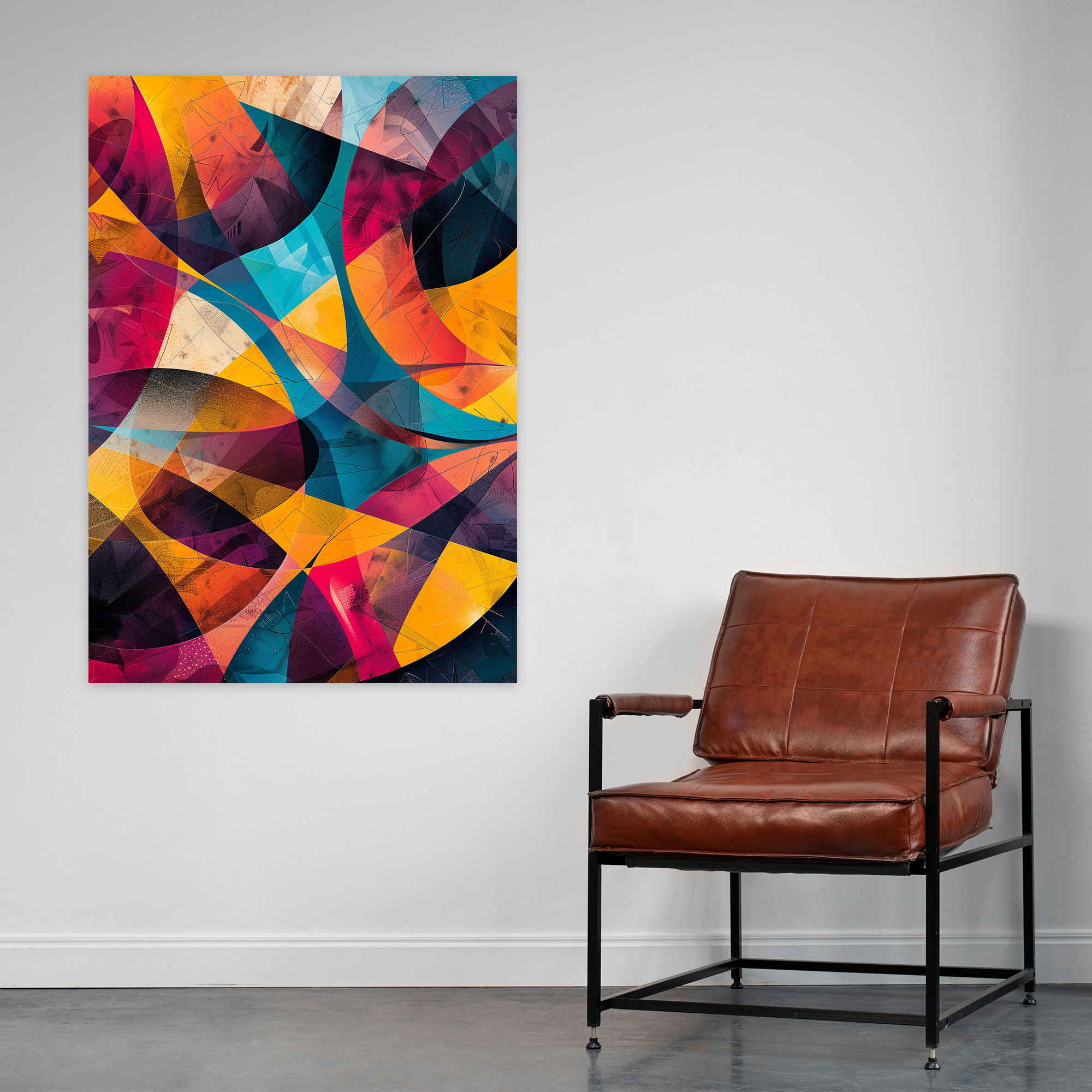 Cubaction Paintingism Wall Decoration - Action Painting, Canvas Wall Art, Wall Decoration, Wall Art