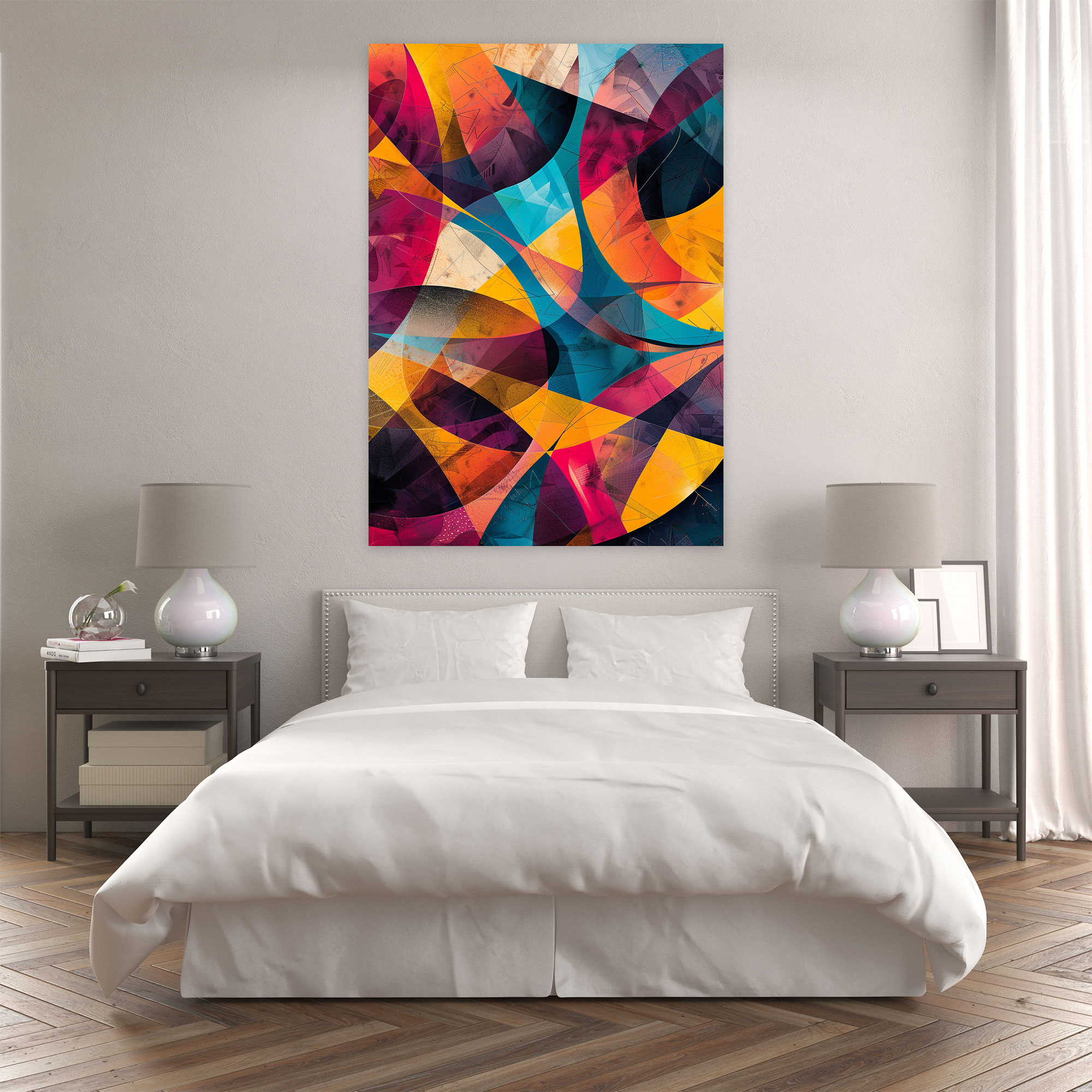 Cubaction Paintingism Wall Decoration - Action Painting, Canvas Wall Art, Wall Decoration, Wall Art