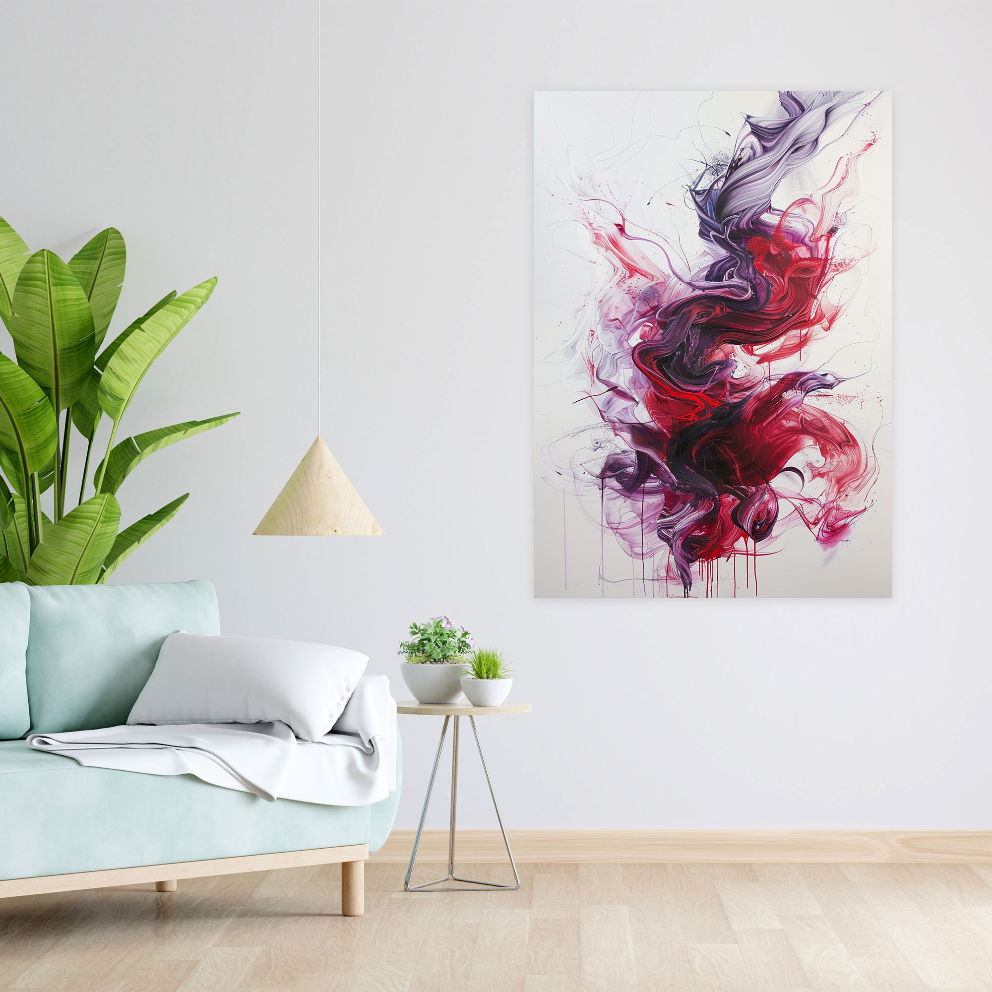 Cubaction Paintingism Canvas Print - Action Painting, Cubaction Paintingism, Wall Art, Canvas Wall Art