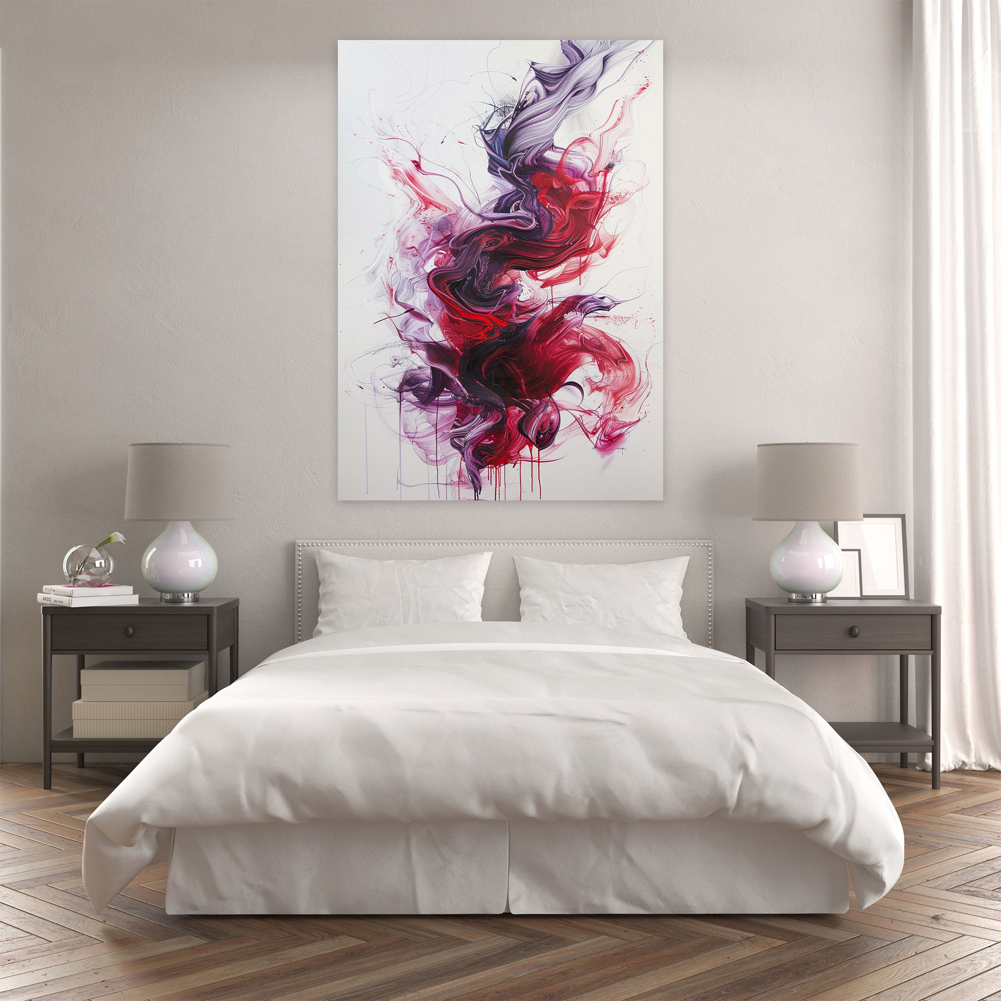 Cubaction Paintingism Canvas Print - Action Painting, Cubaction Paintingism, Wall Art, Canvas Wall Art