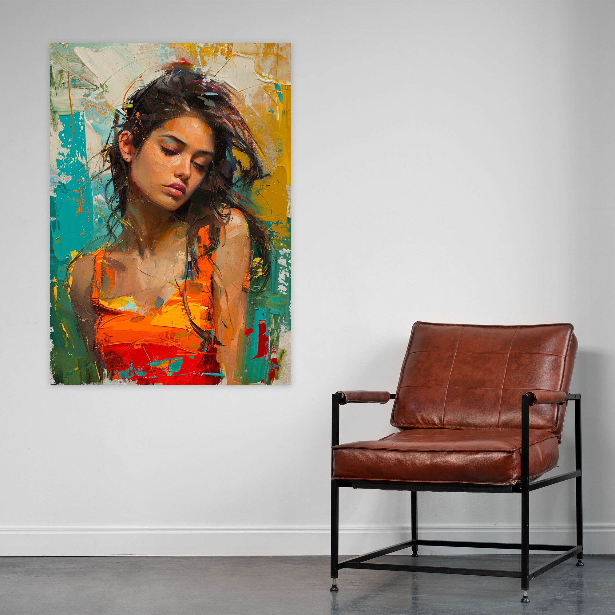 Cubaction Paintingism Canvas Print - Action Painting, Canvas, Cubaction Paintingism, Canvas Wall Art