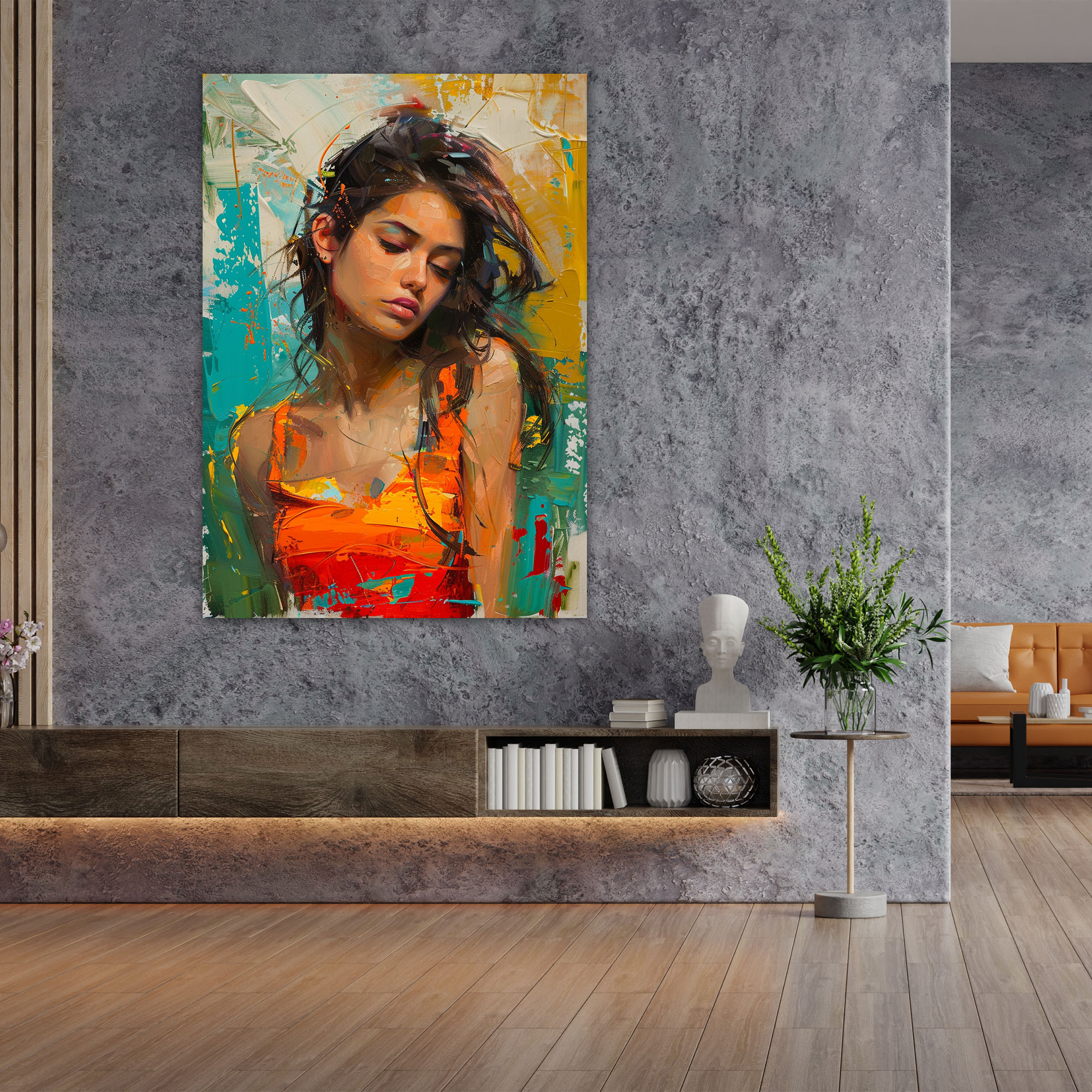 Cubaction Paintingism Canvas Print - Action Painting, Canvas, Cubaction Paintingism, Canvas Wall Art