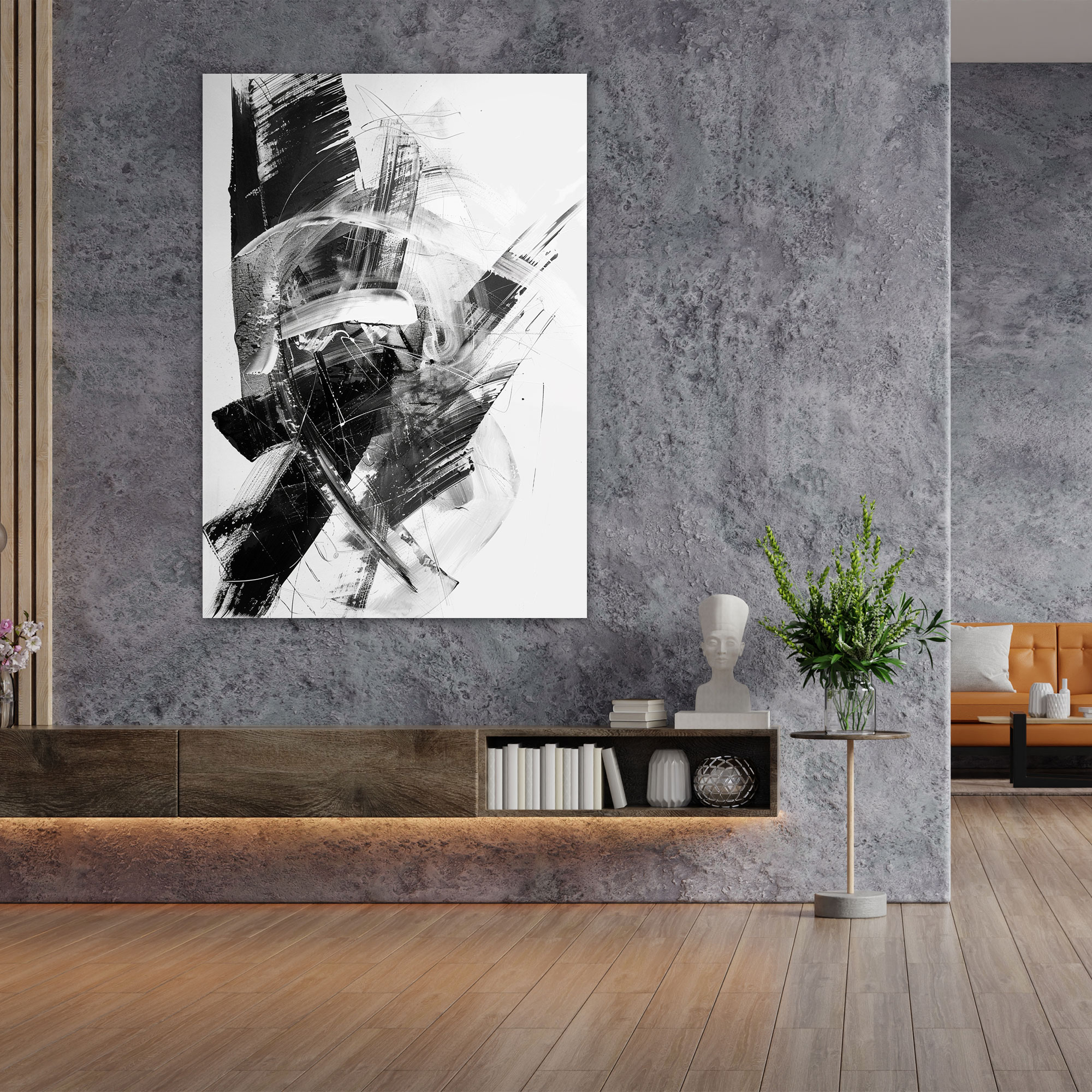 Cubaction Paintingism Wall Art - Action Painting, Wall Decoration, Canvas Wall Art, Home Decoration