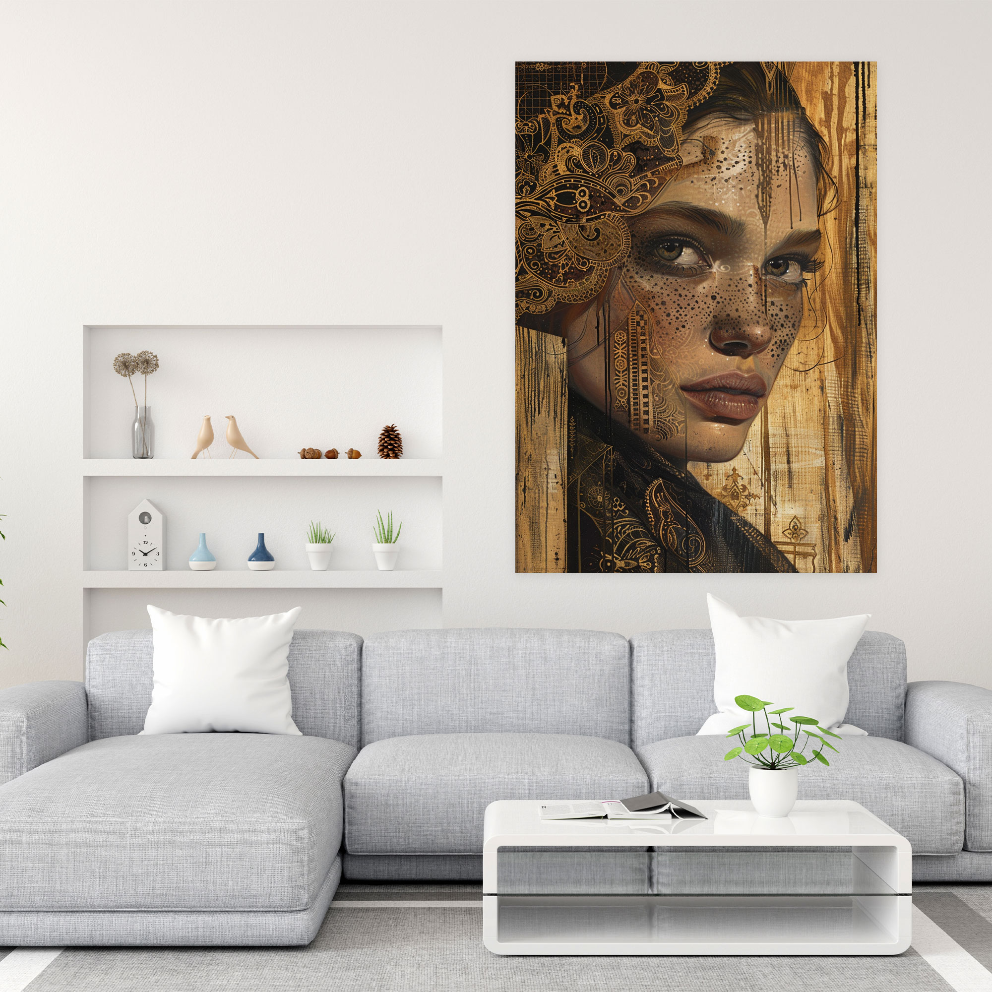 Cubaction Paintingism Canvas Print - Action Painting, Cubaction Paintingism, Canvas, Home Decoration