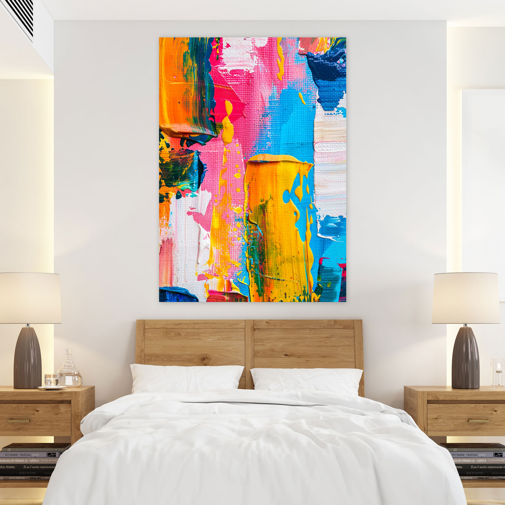 Action Painting Wall Decoration - Bold Strokes - Action Painting, Wall Art, Canvas, Canvas Print