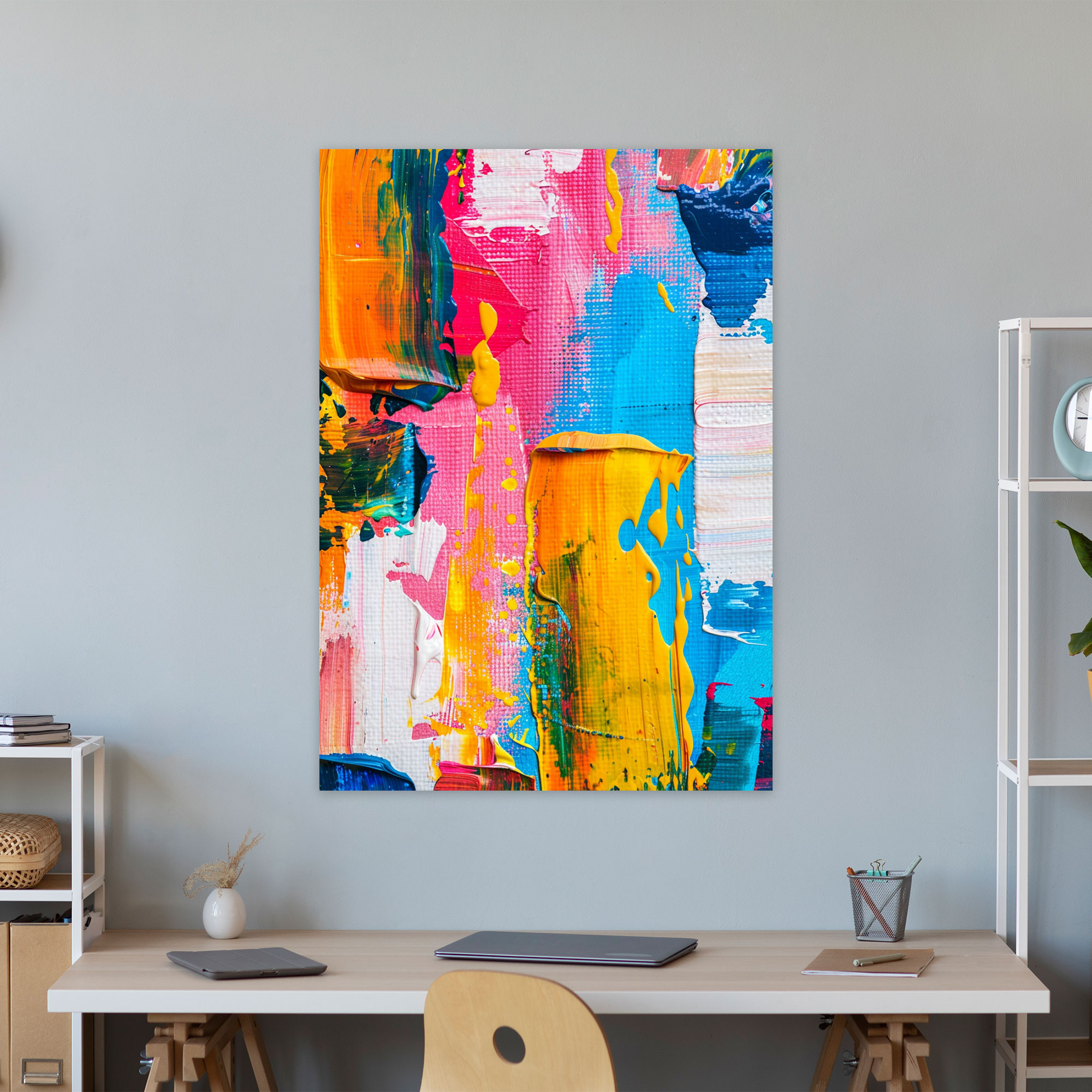 Action Painting Wall Decoration - Bold Strokes - Action Painting, Wall Art, Canvas, Canvas Print