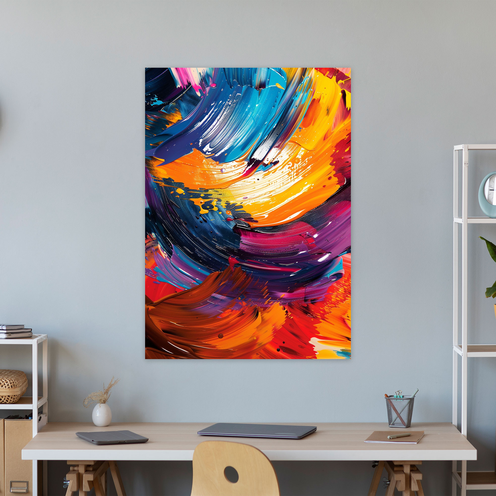 Action Painting Canvas Print - Action Painting, Home Decoration, Action Painting, Canvas Print