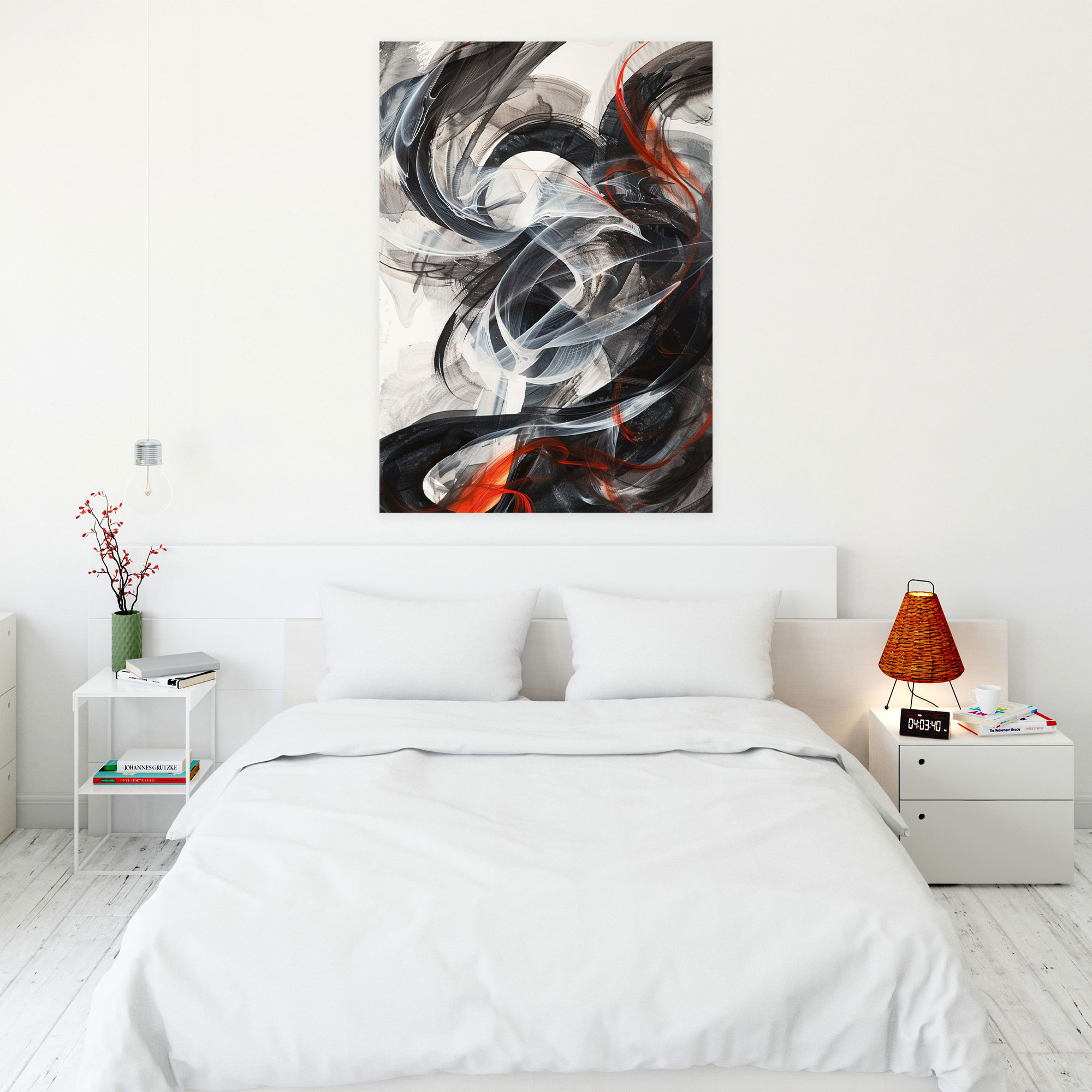 Expressive Action Painting Canvas Print - Action Painting, Wall Decoration, Home Decoration, Action Painting