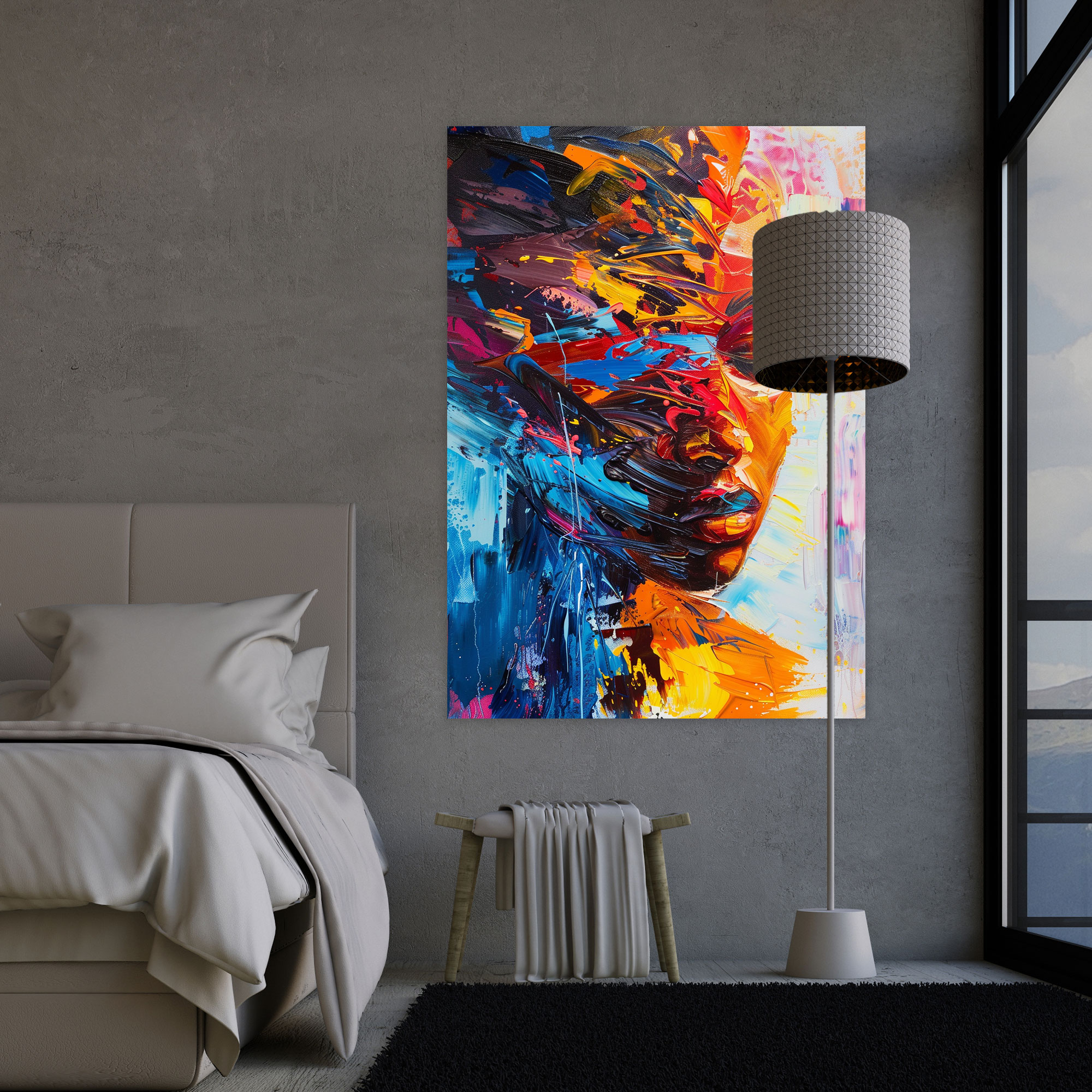 Intense Action Painting Canvas Print - Action Painting, Action Painting, Home Decoration, Canvas Wall Art