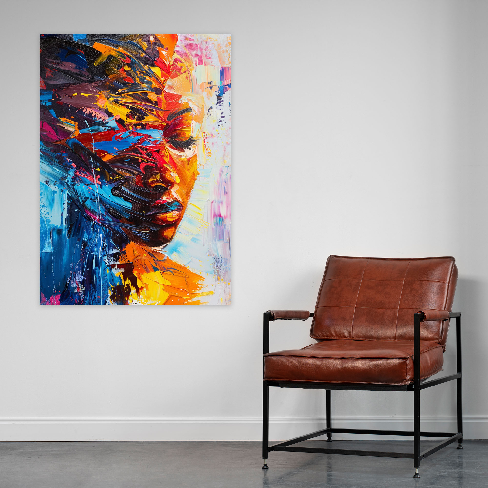 Intense Action Painting Canvas Print - Action Painting, Action Painting, Home Decoration, Canvas Wall Art