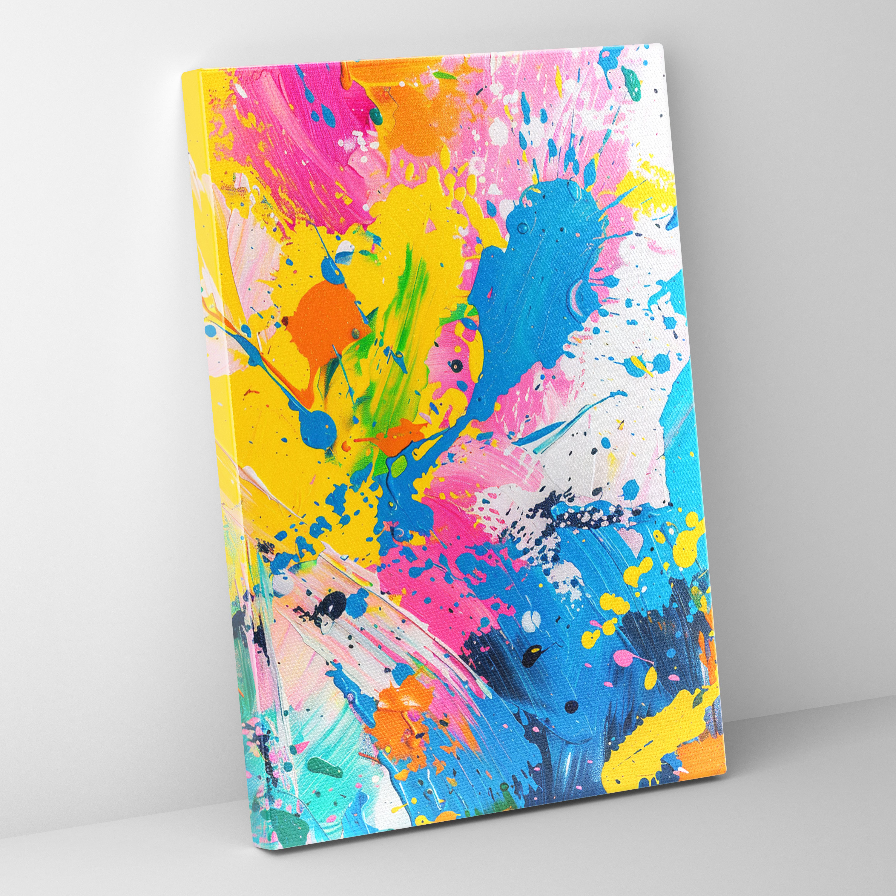 Action Painting Chaos Canvas Print - Action Painting, Action Painting, Canvas Wall Art, Home Decoration