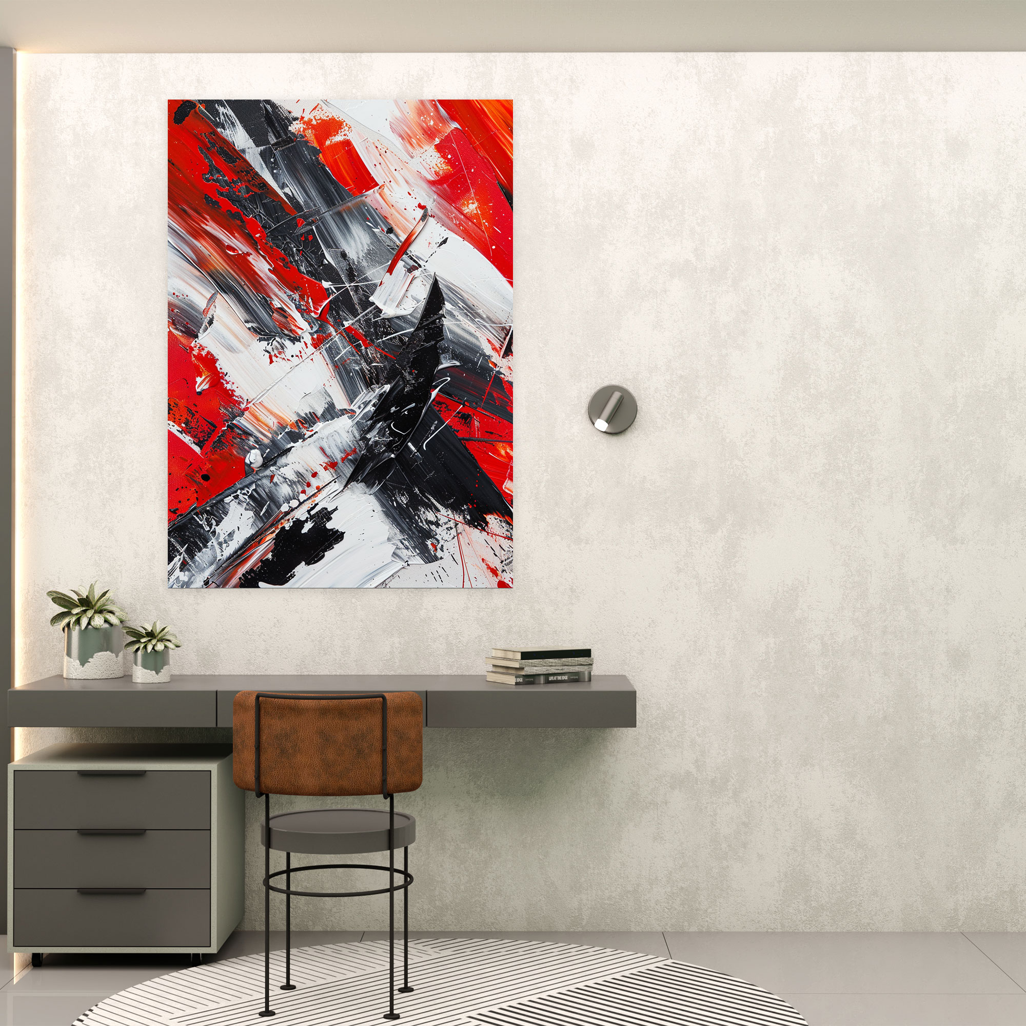 Brushstroke Expressions Action Painting Wall Decoration - Action Painting, Canvas, Home Decoration, Wall Decoration