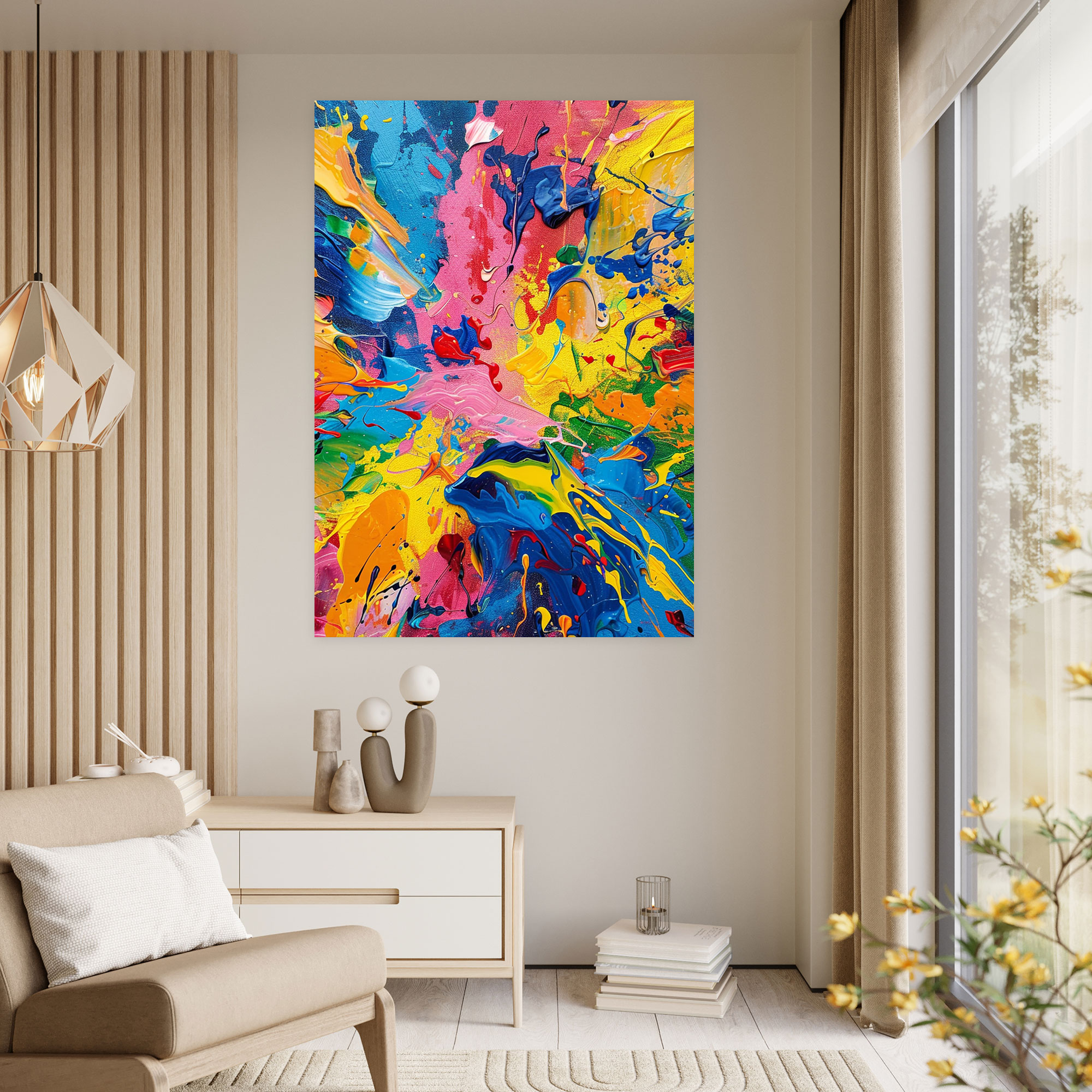 Action Painting Canvas Print - Action Painting, Canvas Print, Canvas, Wall Art