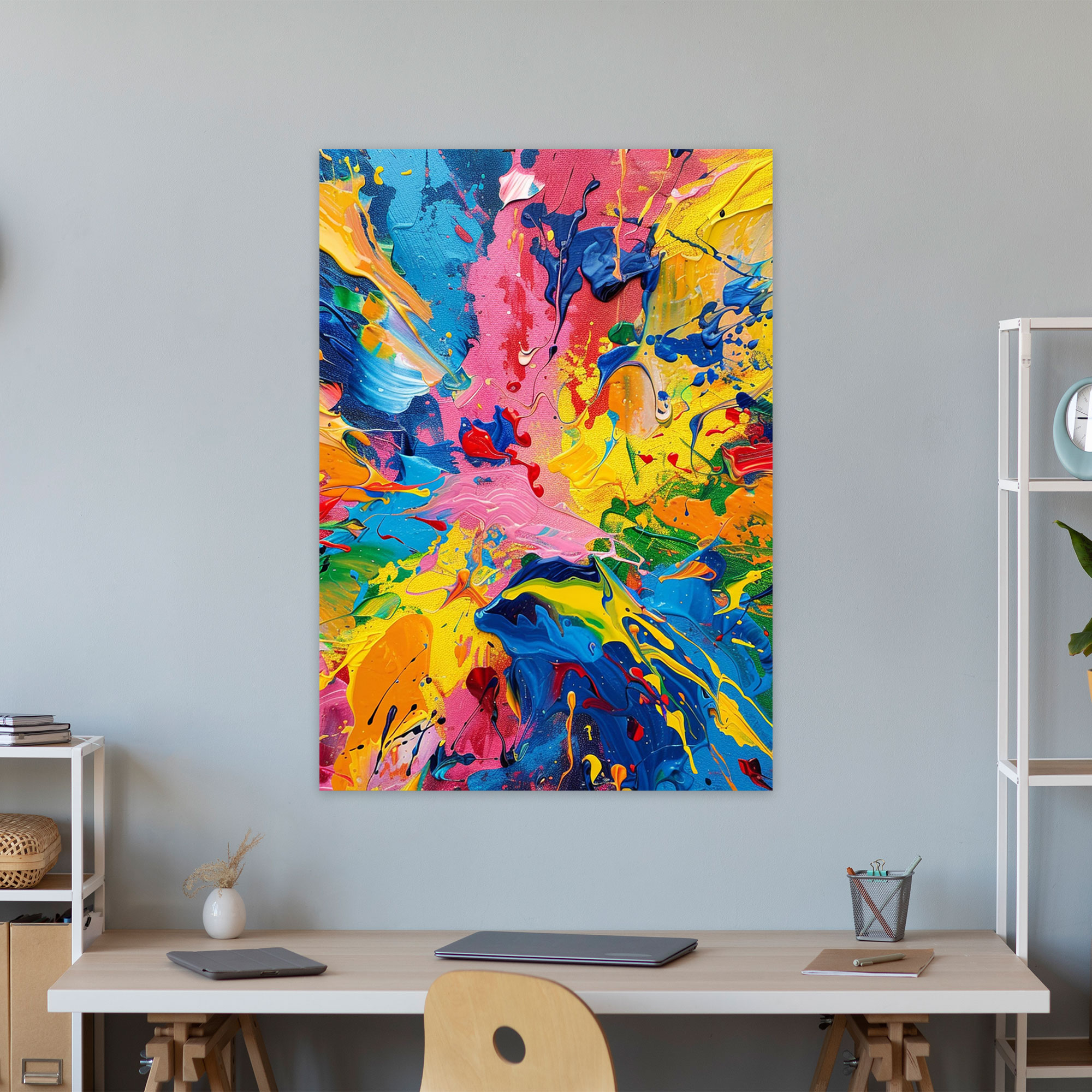 Action Painting Canvas Print - Action Painting, Canvas Print, Canvas, Wall Art
