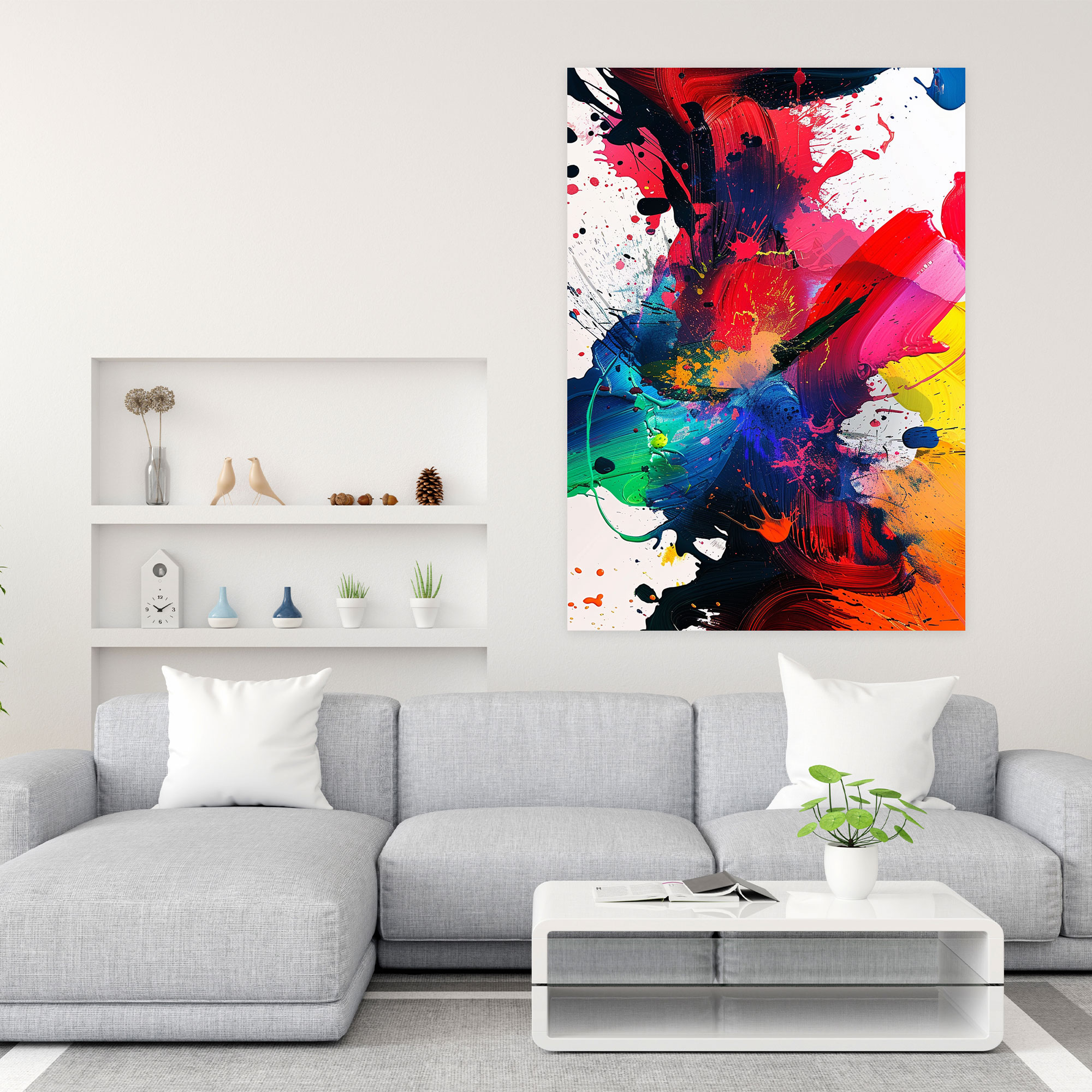 Action Painting Canvas Print - Action Painting, Canvas Wall Art, Wall Art, Canvas