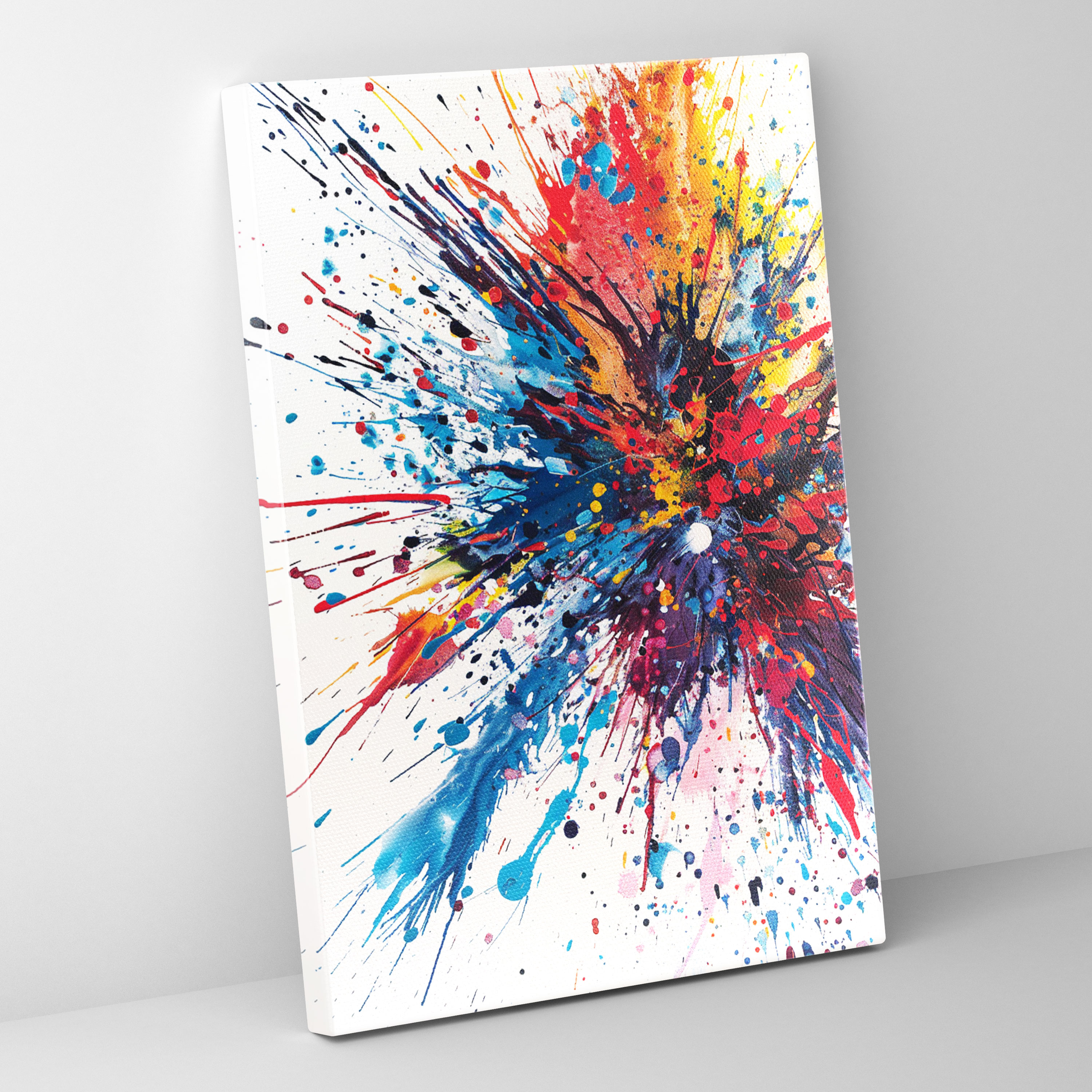 Chaos Splatter Action Painting Wall Decoration - Action Painting, Home Decoration, Canvas Wall Art, Canvas