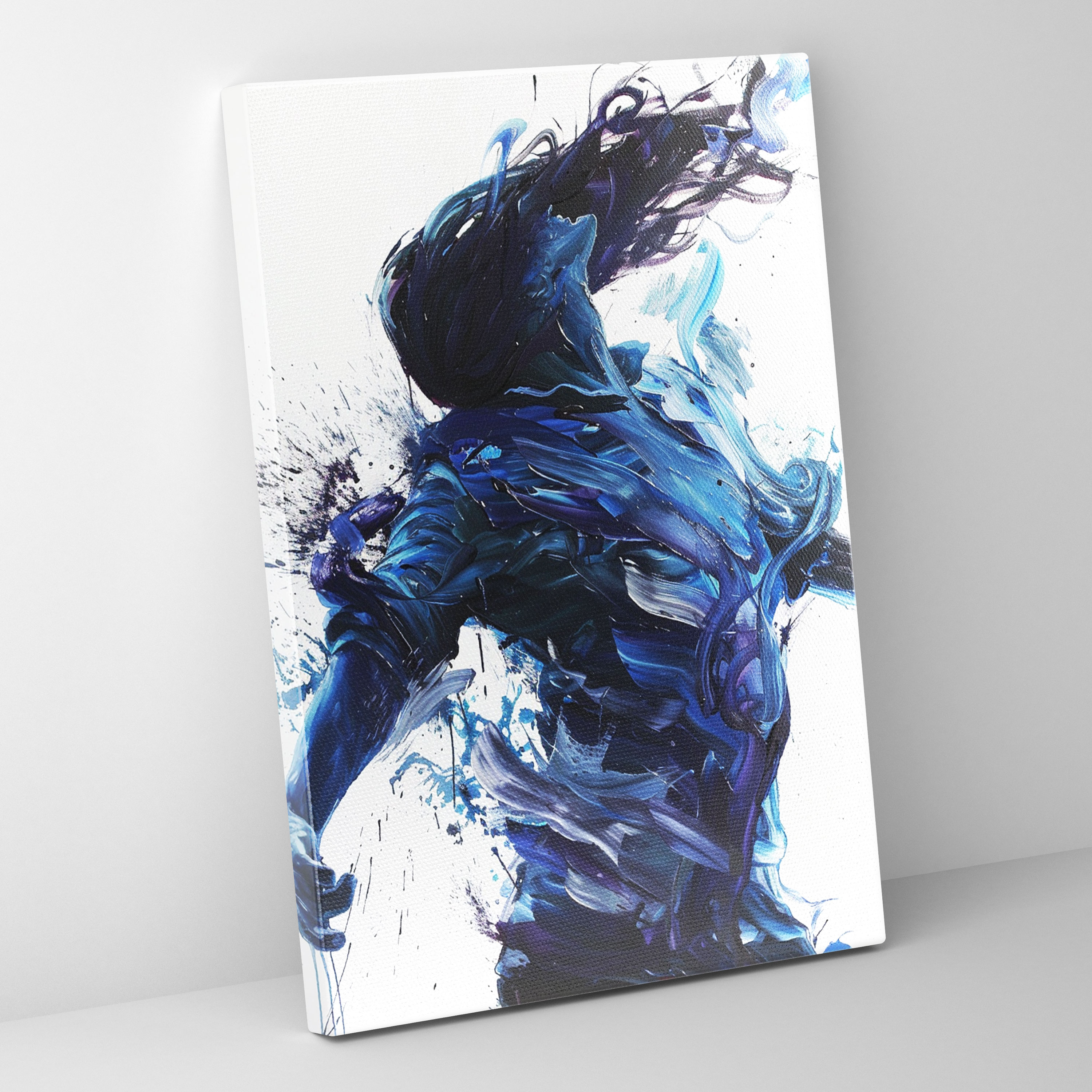 Dynamic Brushwork Action Painting Wall Art - Action Painting, Canvas, Wall Art, Canvas Wall Art
