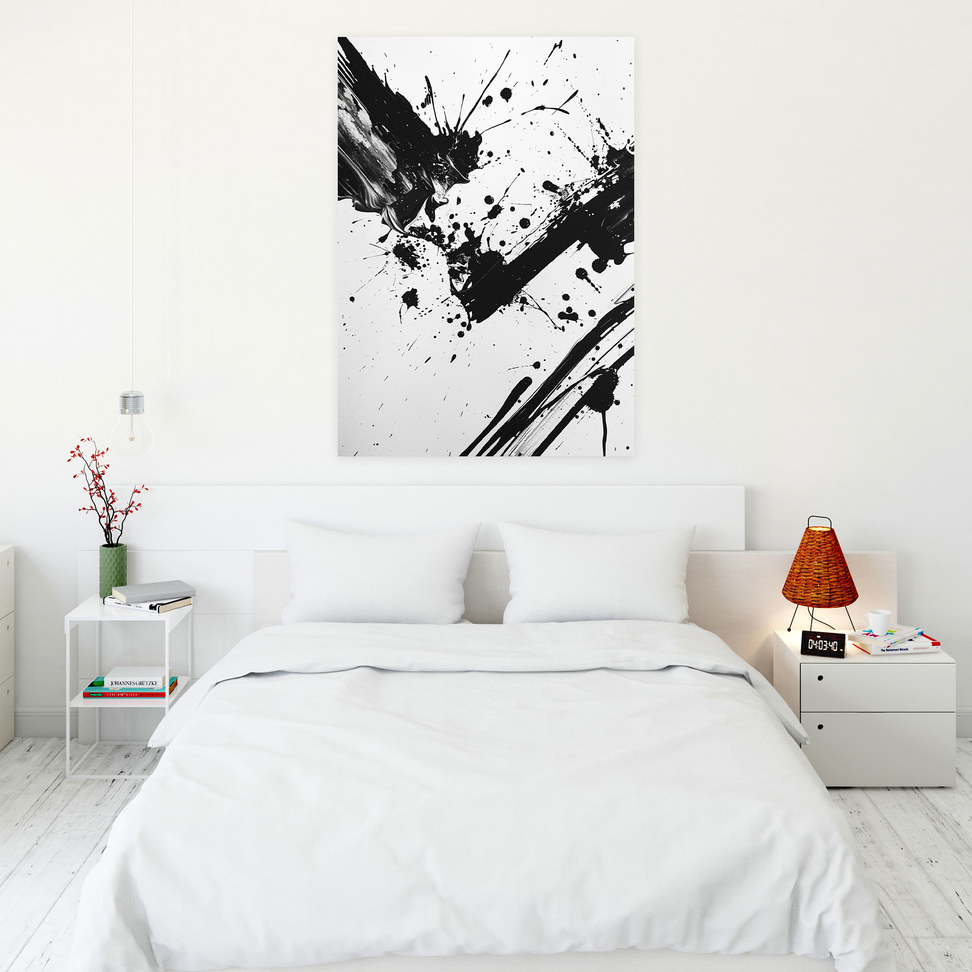 Action Painting Canvas Print - Action Painting, Wall Decoration, Wall Art, Home Decoration