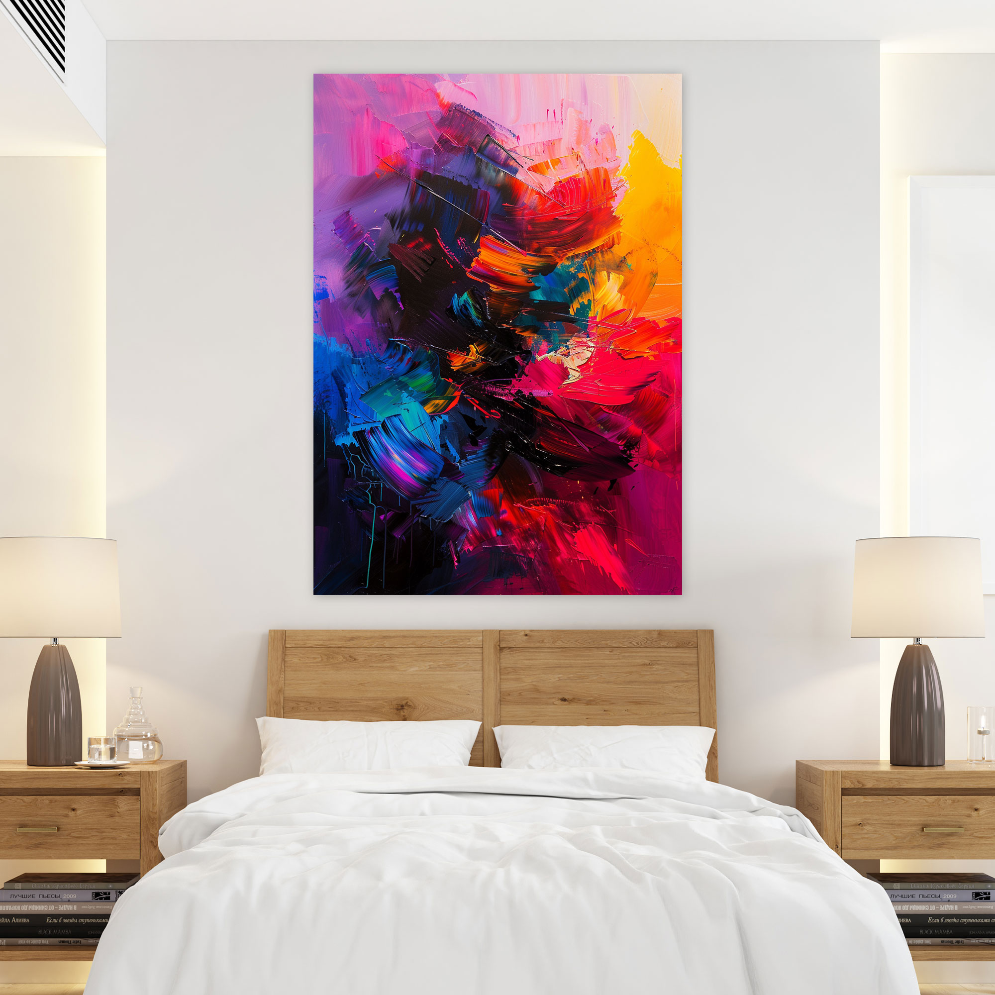 Action Painting Canvas Print - Action Painting, Wall Decoration, Wall Art, Home Decoration