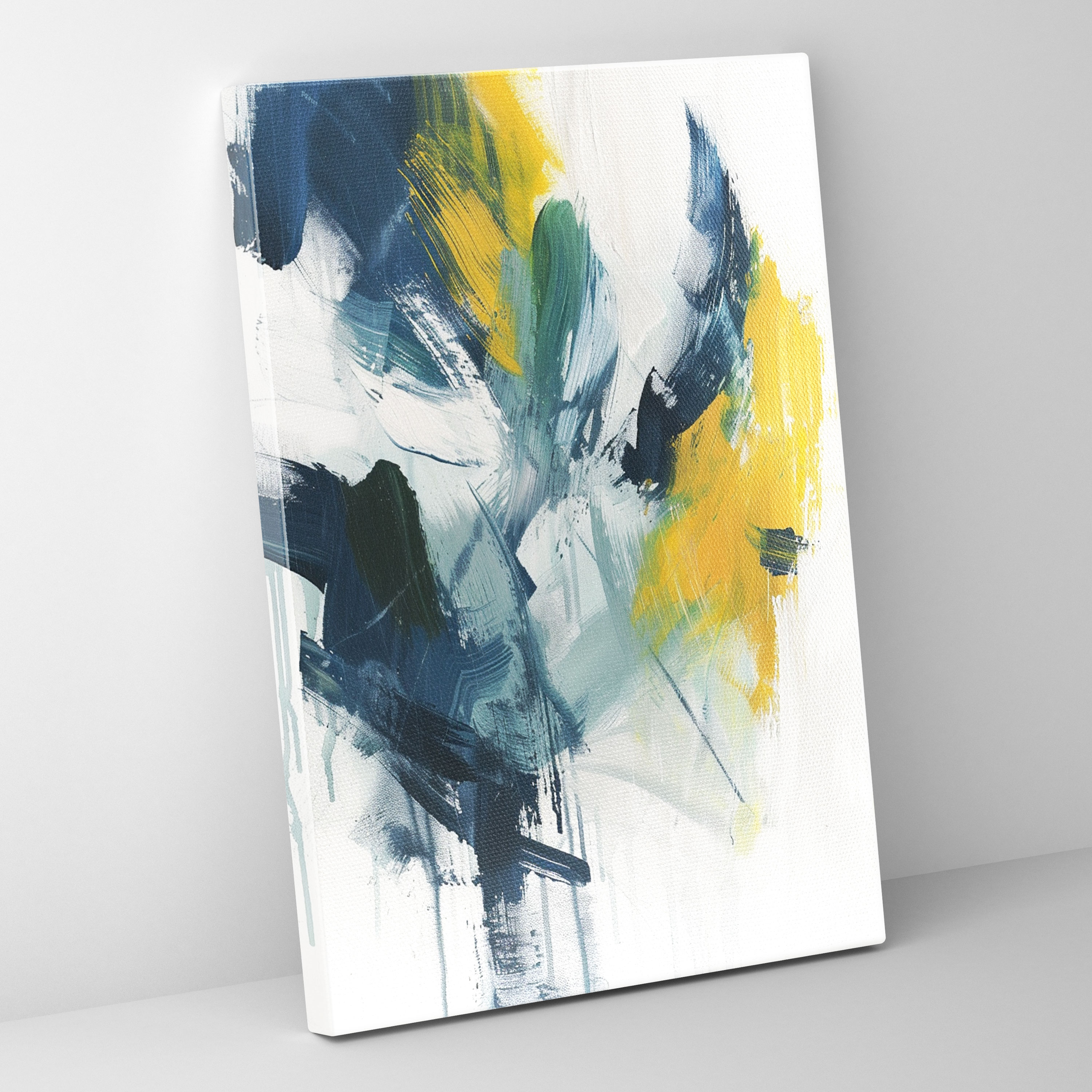 Action Painting Canvas Print: Dynamic Brushstrokes - Action Painting, Action Painting, Wall Art, Canvas Wall Art