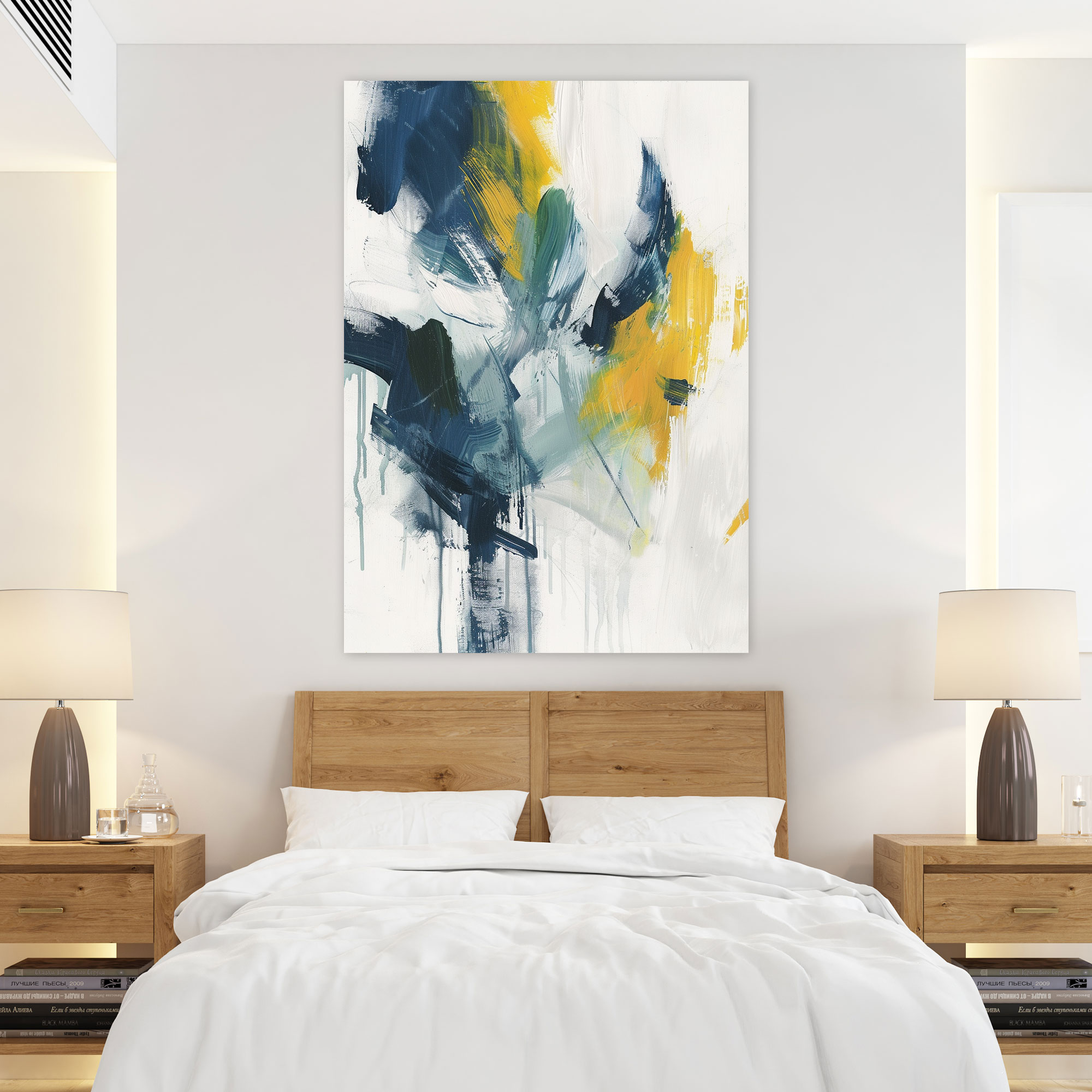 Action Painting Canvas Print: Dynamic Brushstrokes - Action Painting, Action Painting, Wall Art, Canvas Wall Art