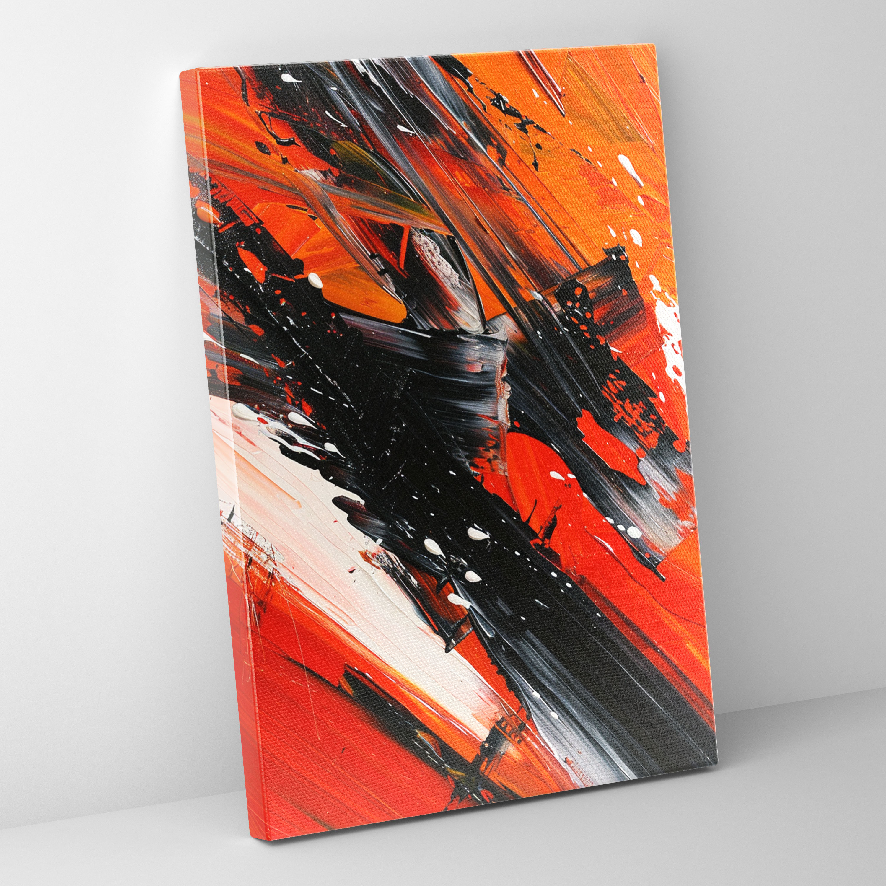 Action Painting Wall Art: Expressive Brushstrokes - Action Painting, Canvas, Canvas Wall Art, Home Decoration