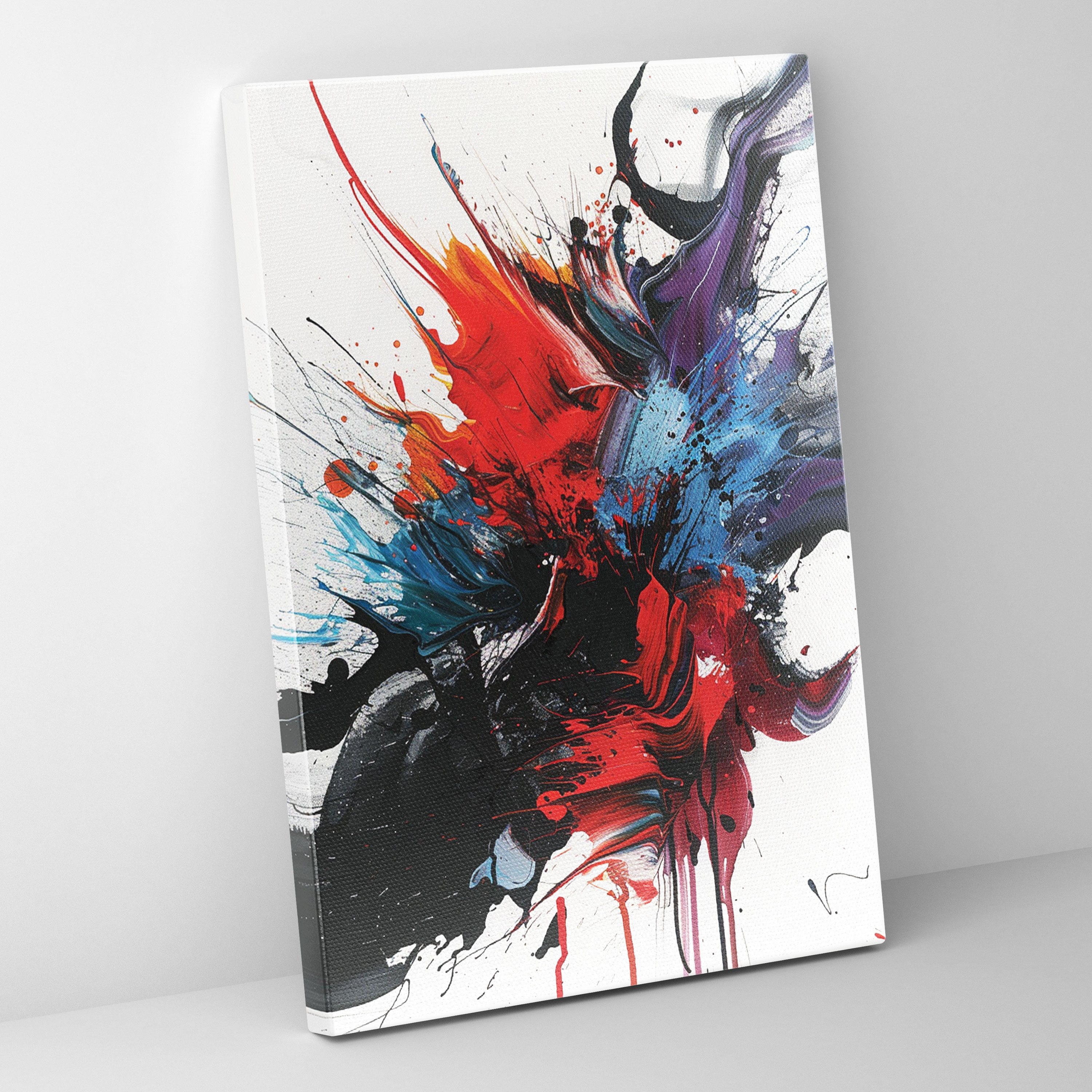 Action Painting Canvas Print - Splashes And Drips - Action Painting, Canvas Print, Action Painting, Canvas