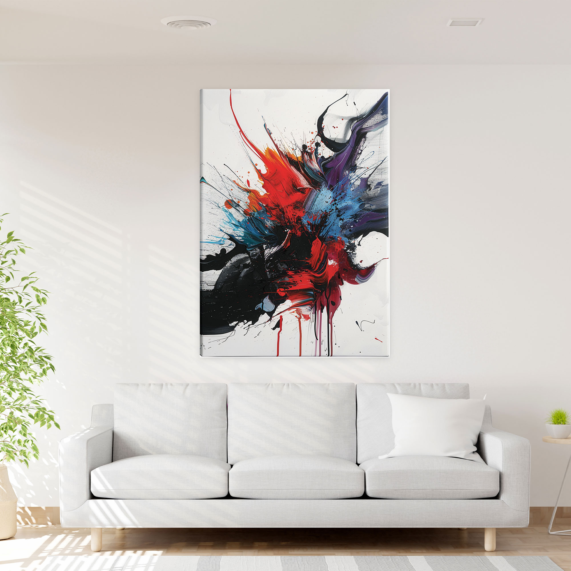 Action Painting Canvas Print - Splashes And Drips - Action Painting, Canvas Print, Action Painting, Canvas