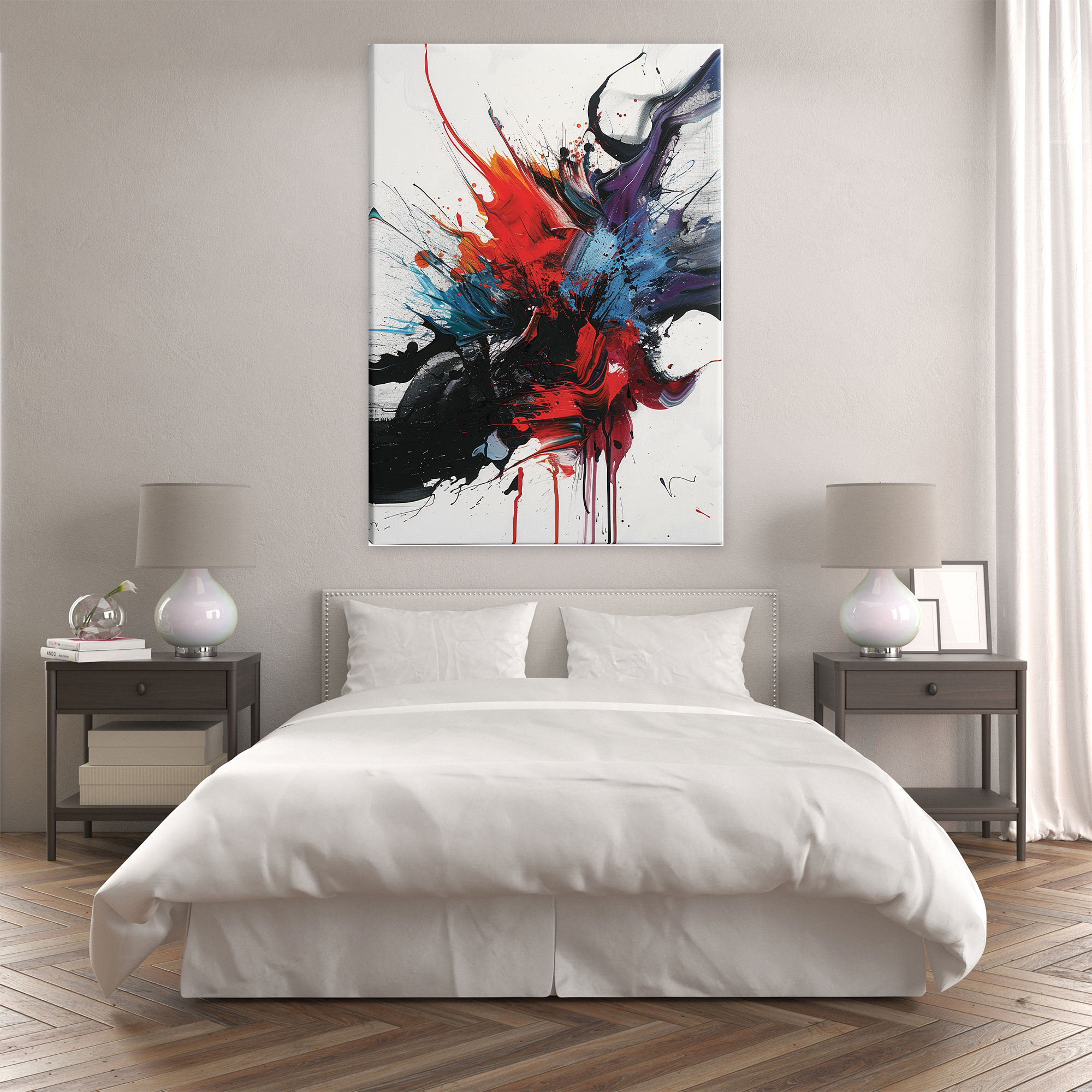 Action Painting Canvas Print - Splashes And Drips - Action Painting, Canvas Print, Action Painting, Canvas