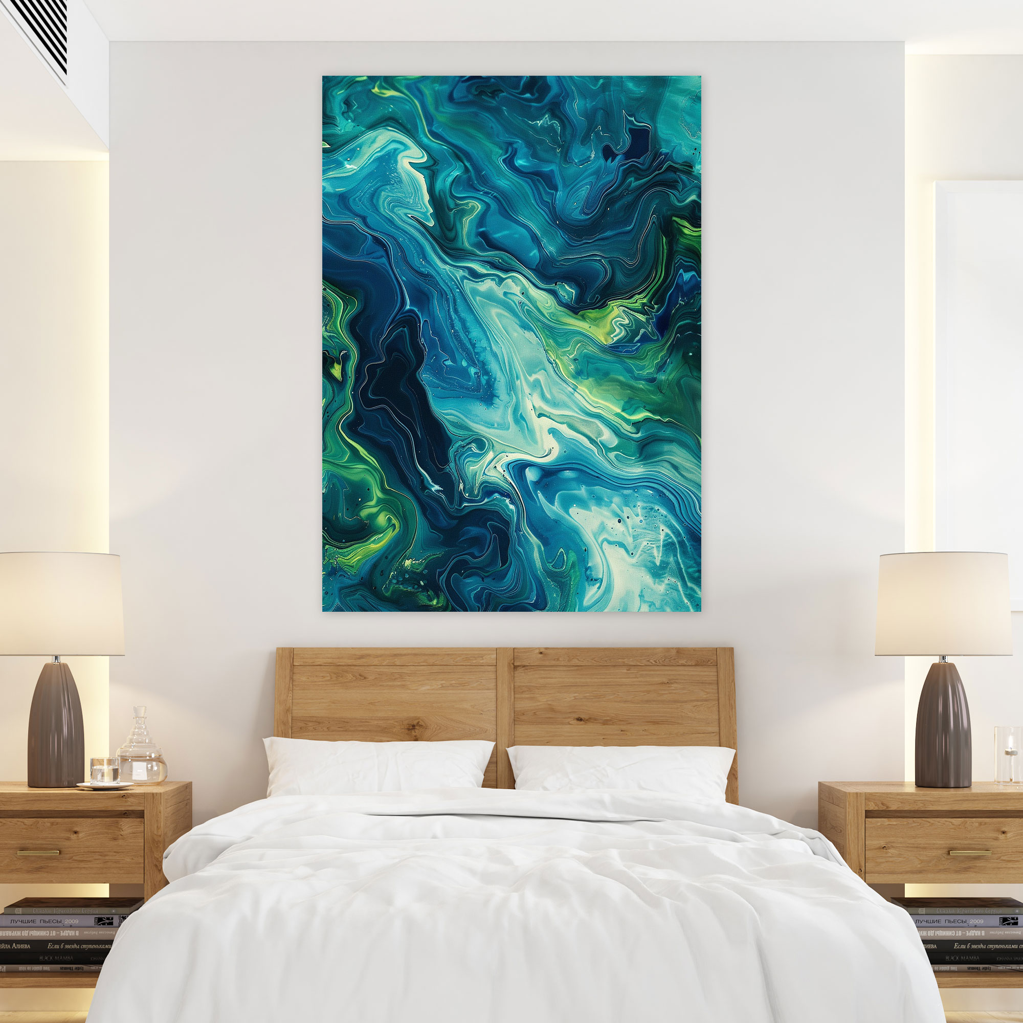 Action Painting Canvas Print - Fluid Dynamic Lines - Action Painting, Wall Art, Canvas Print, Canvas Wall Art