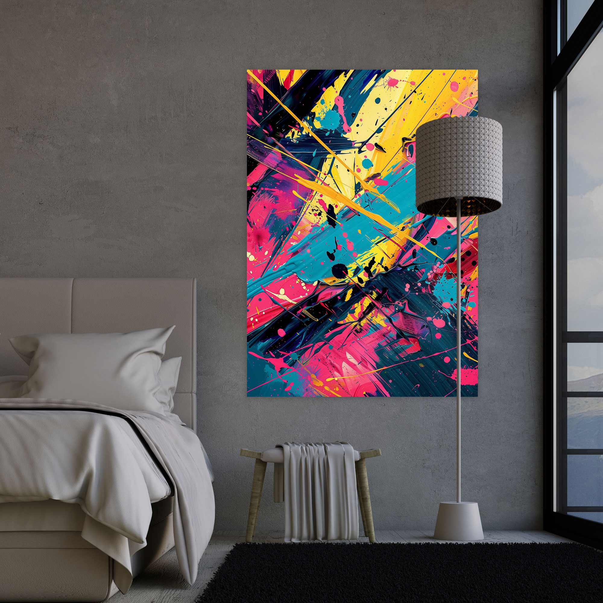 Action Painting Canvas Print - Action Painting, Canvas, Action Painting, Canvas Print
