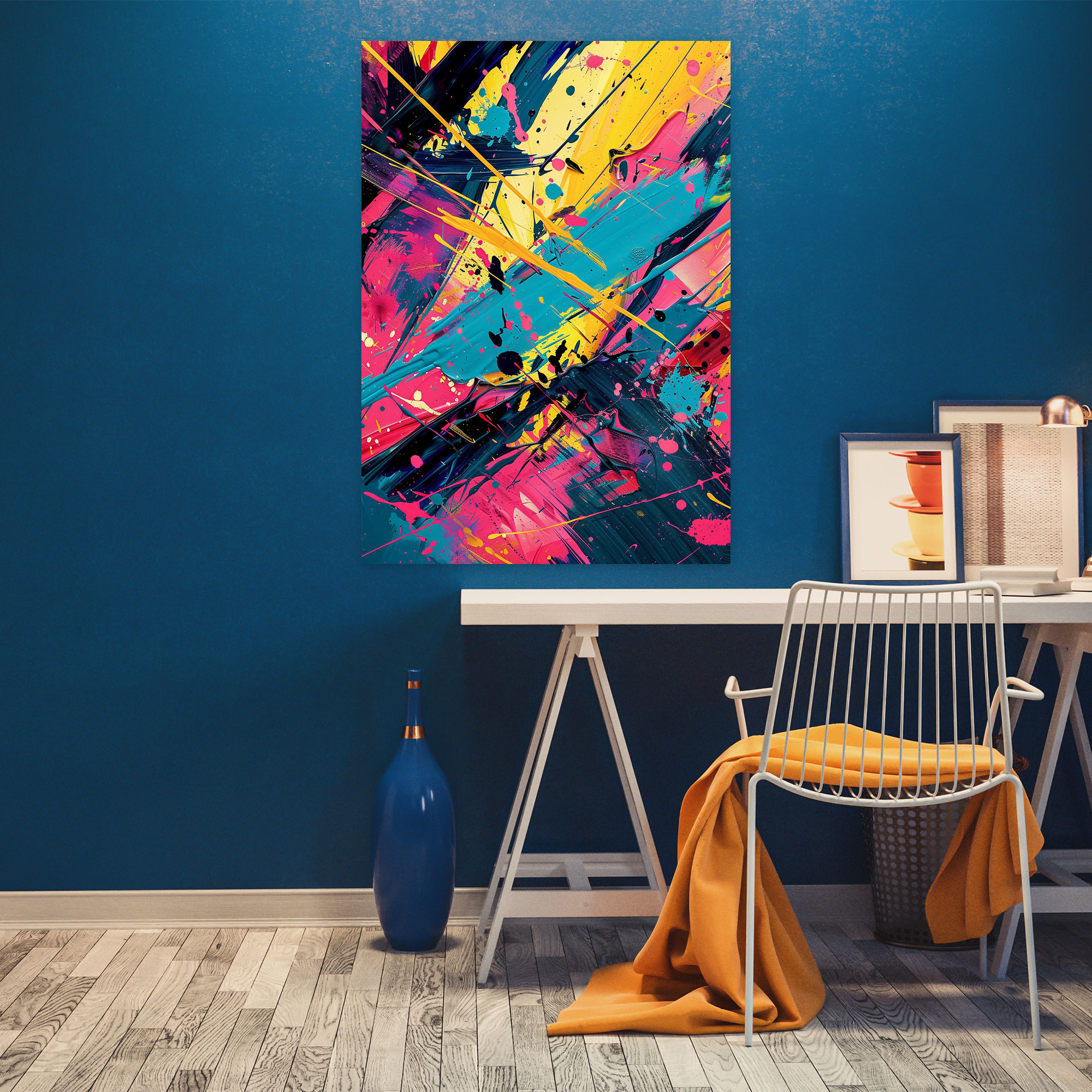 Action Painting Canvas Print - Action Painting, Canvas, Action Painting, Canvas Print