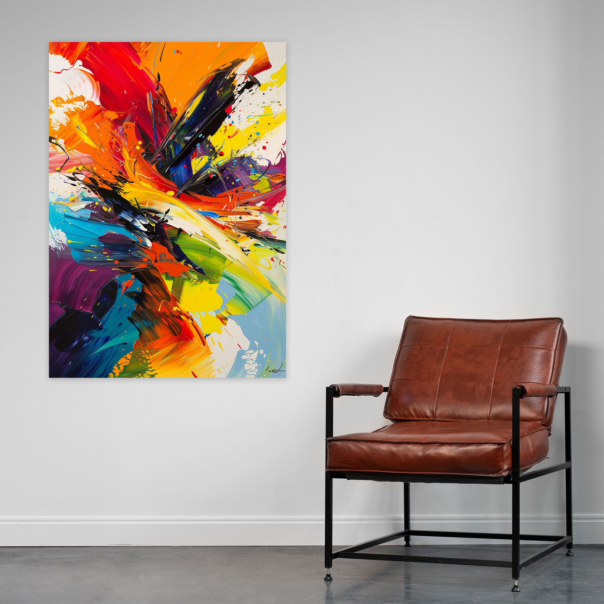 Action Painting Canvas Print - Action Painting, Action Painting, Abstract Art, Wall Art