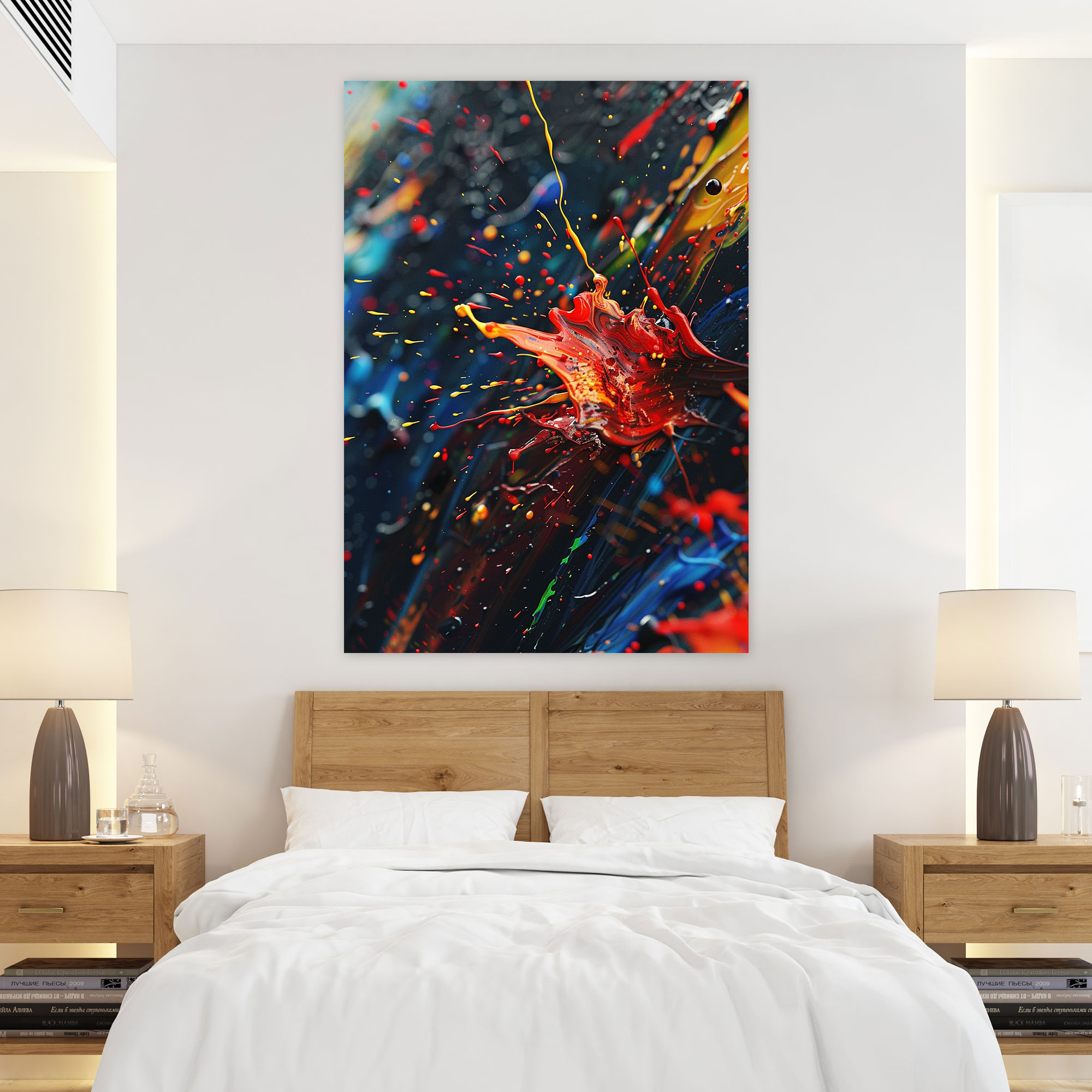 Action Painting Wall Art - Action Painting, Action Painting, Canvas, Wall Decoration