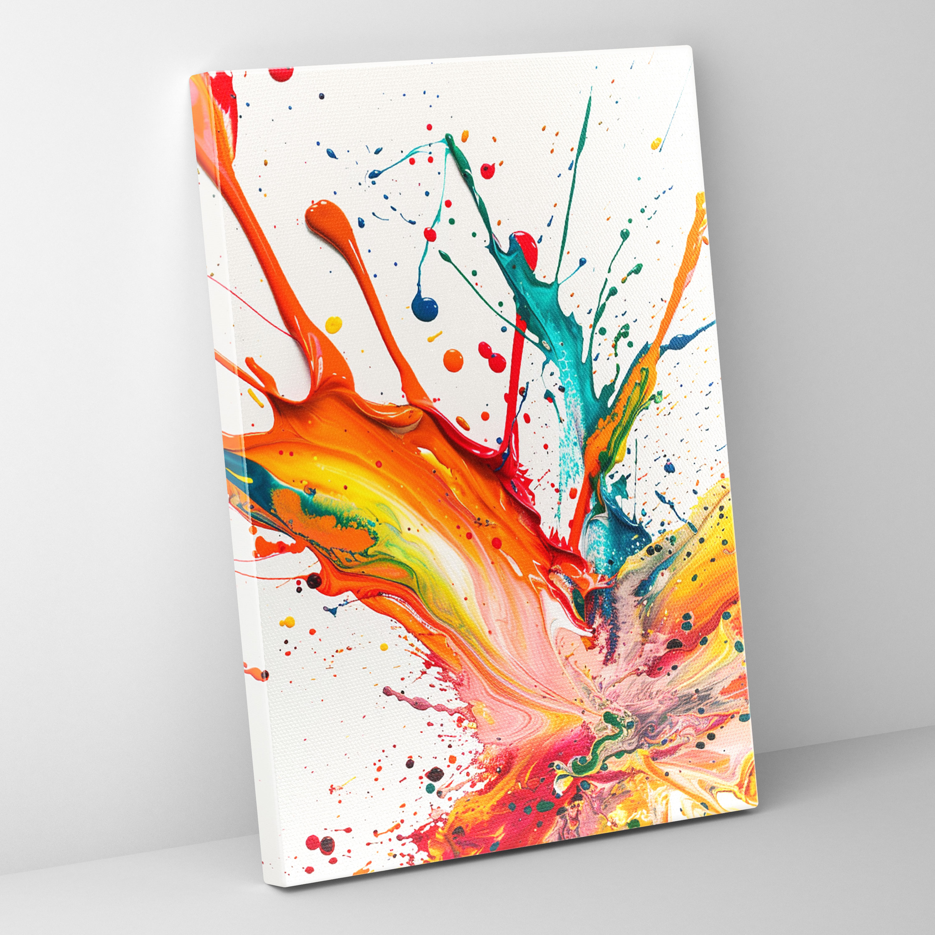 Action Painting Abstract Canvas Print - Action Painting, Abstract Art, Canvas Print, Action Painting