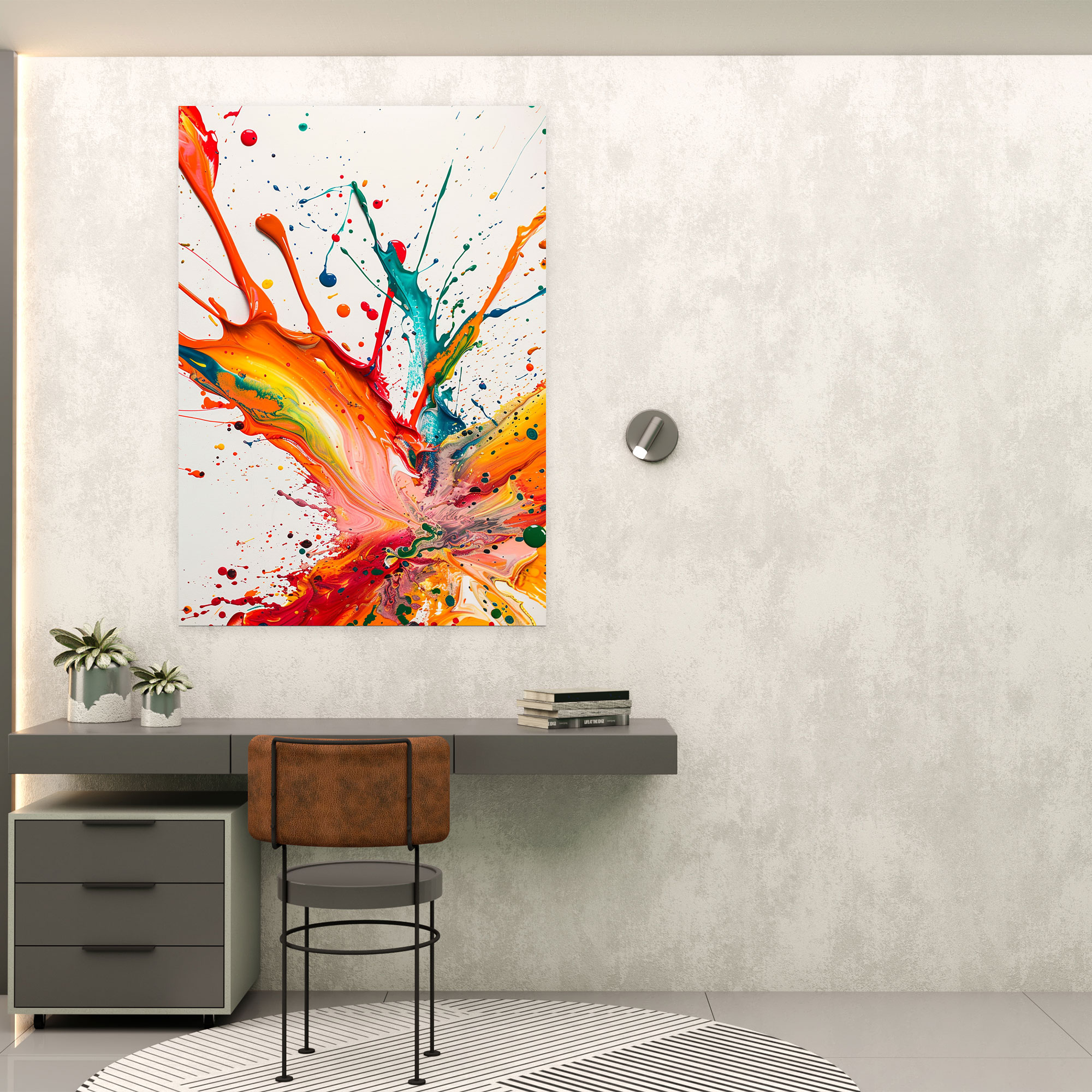 Action Painting Abstract Canvas Print - Action Painting, Abstract Art, Canvas Print, Action Painting