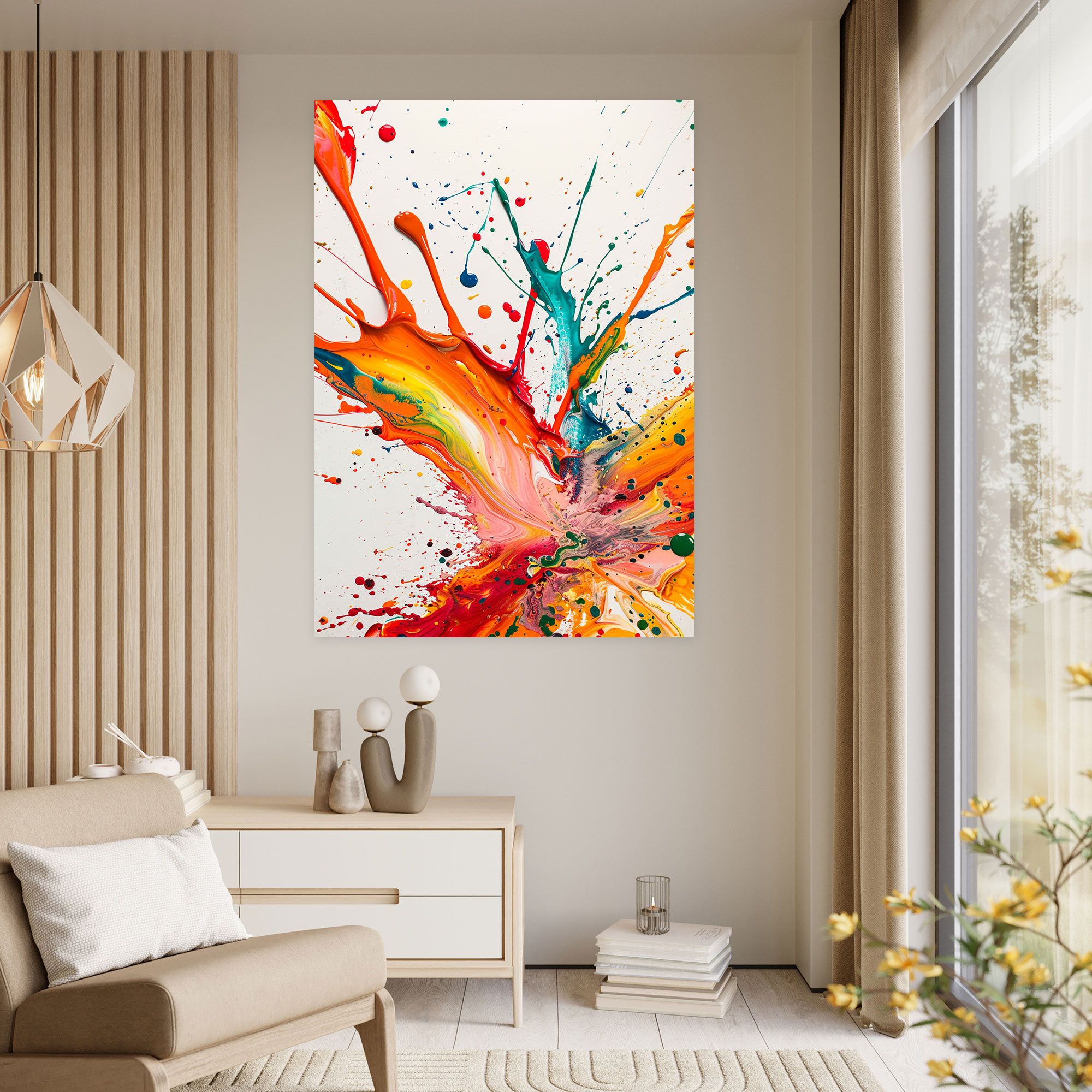 Action Painting Abstract Canvas Print - Action Painting, Abstract Art, Canvas Print, Action Painting