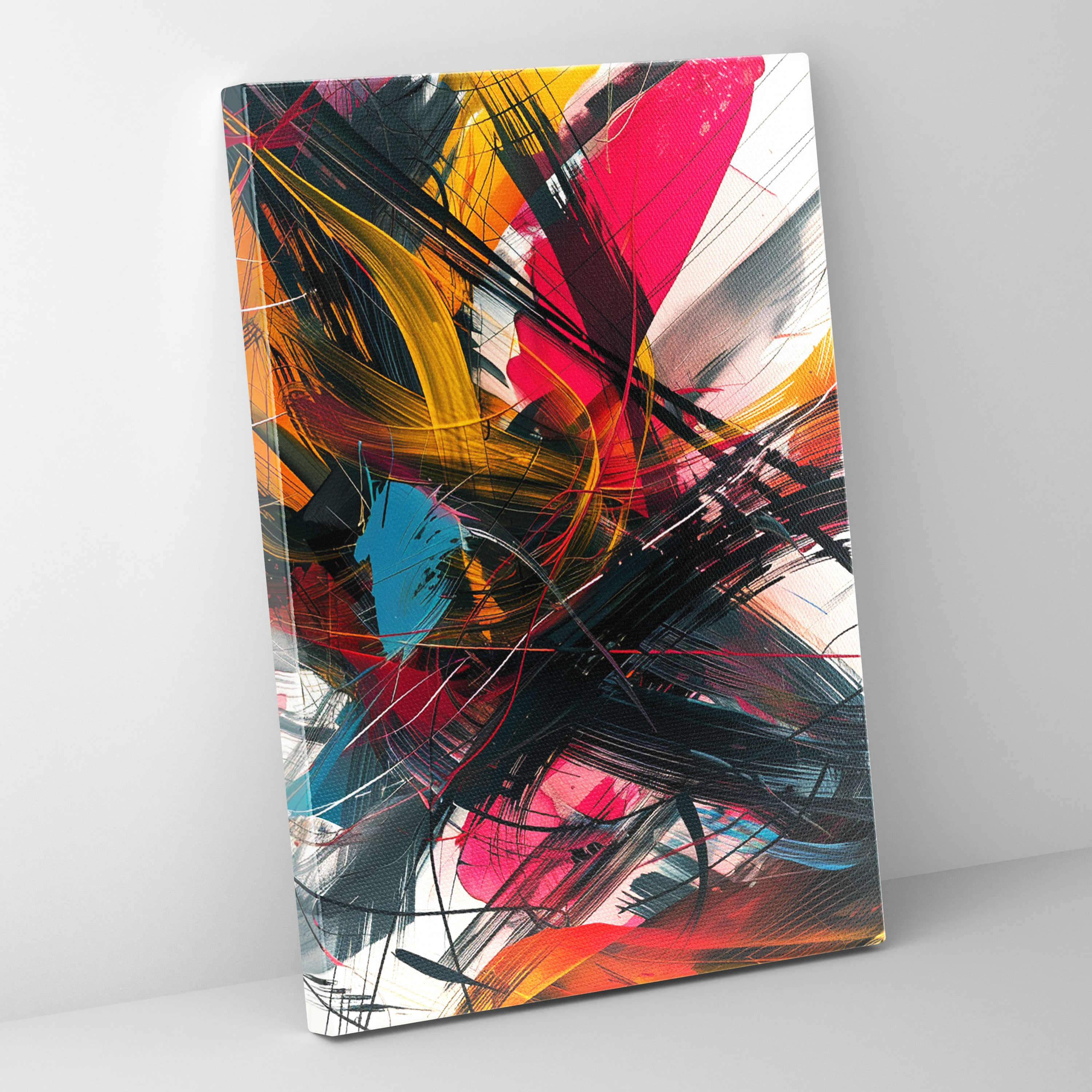 Action Painting Canvas Print For Home - Action Painting, Action Painting, Home Decoration, Canvas Print