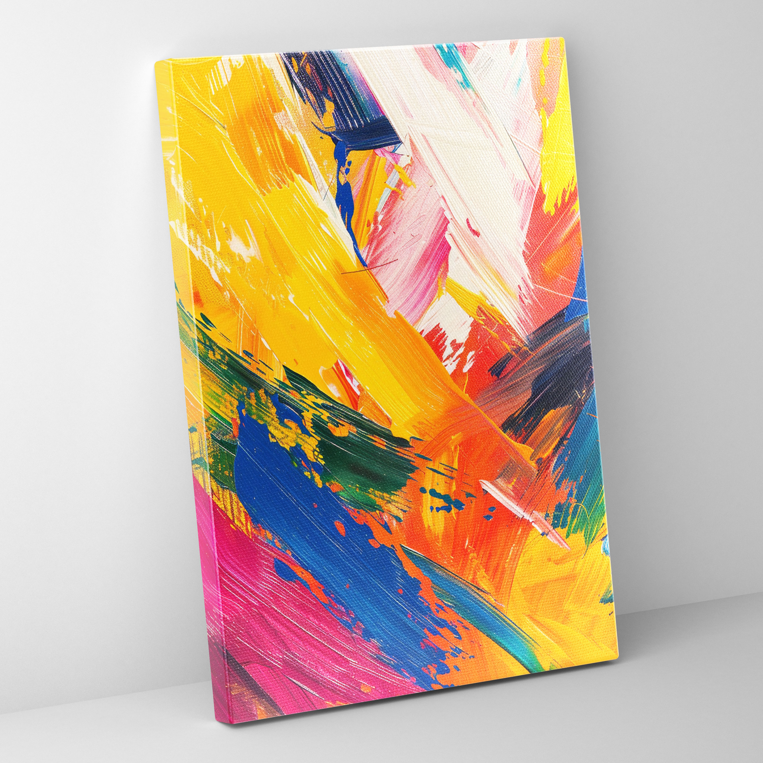 Action Painting Modern Wall Art - Action Painting, Wall Art, Canvas, Wall Decoration