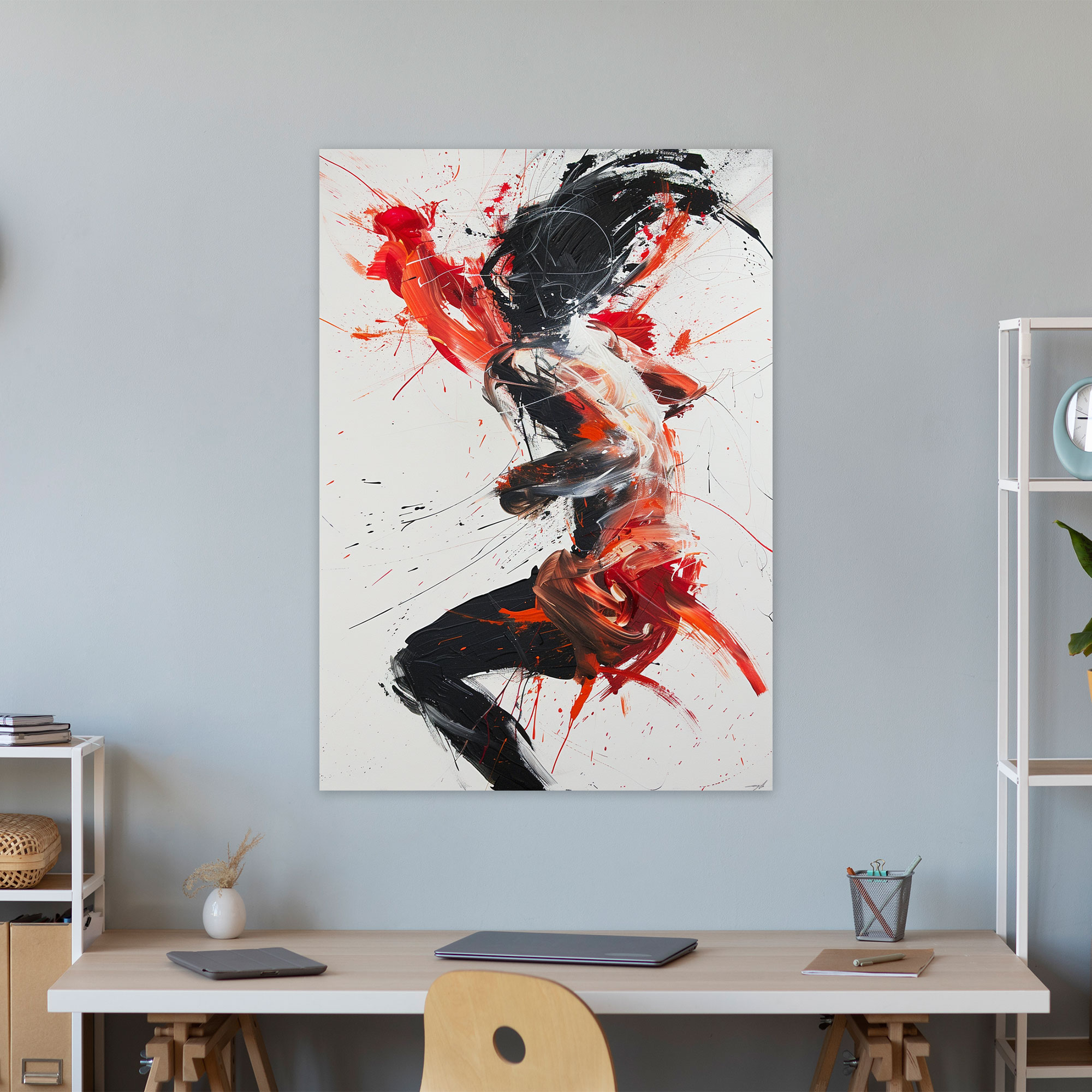 Action Painting Canvas Wall Art - Action Painting, Wall Art, Abstract Art, Action Painting