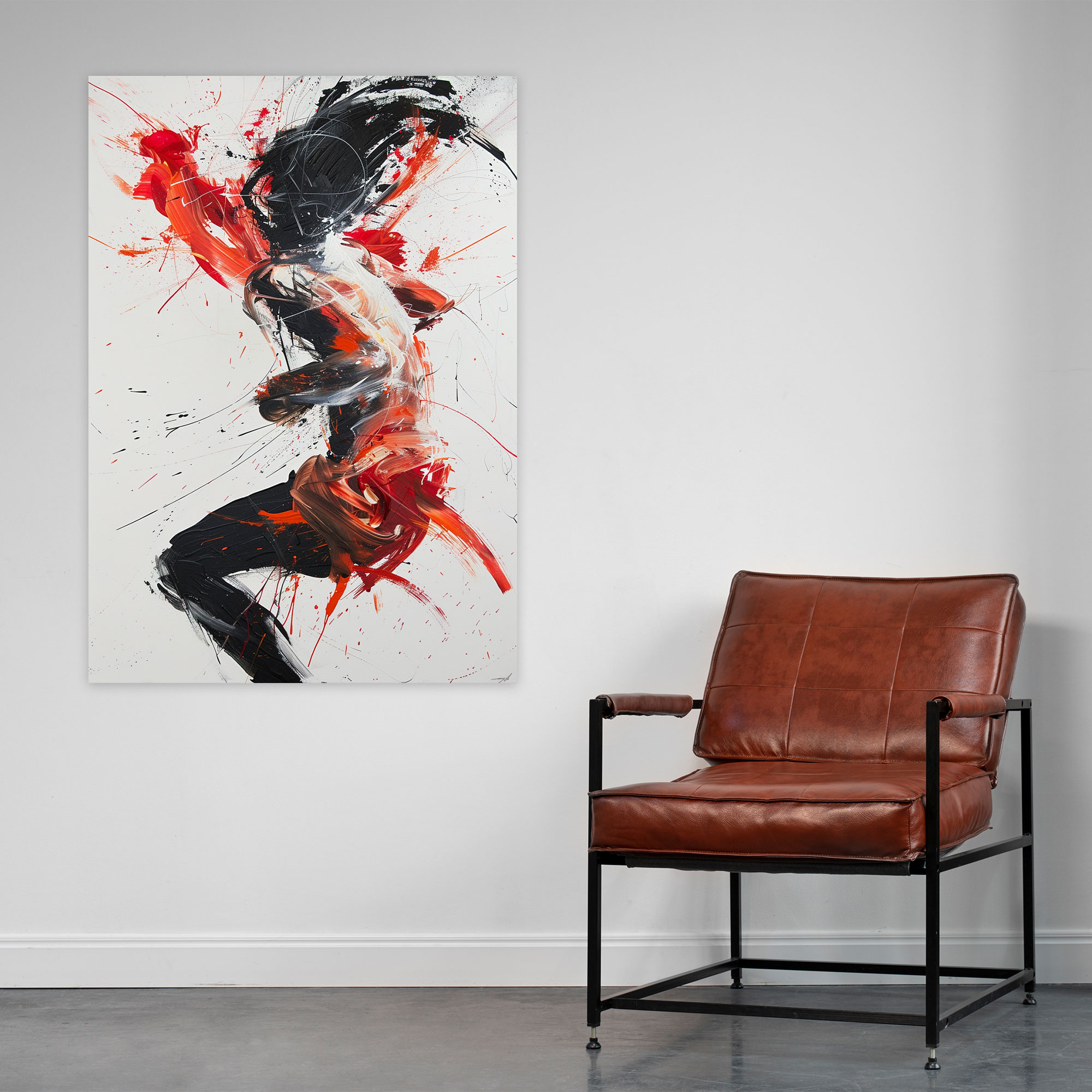 Action Painting Canvas Wall Art - Action Painting, Wall Art, Abstract Art, Action Painting